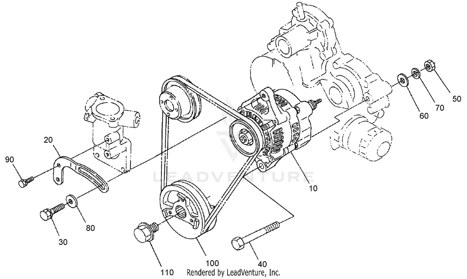 Alternator and Pulley Assembly