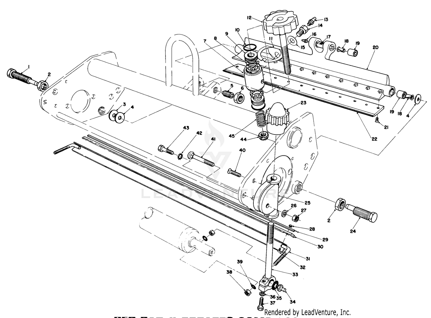 Bed Bar  Scraper Comb Assembly