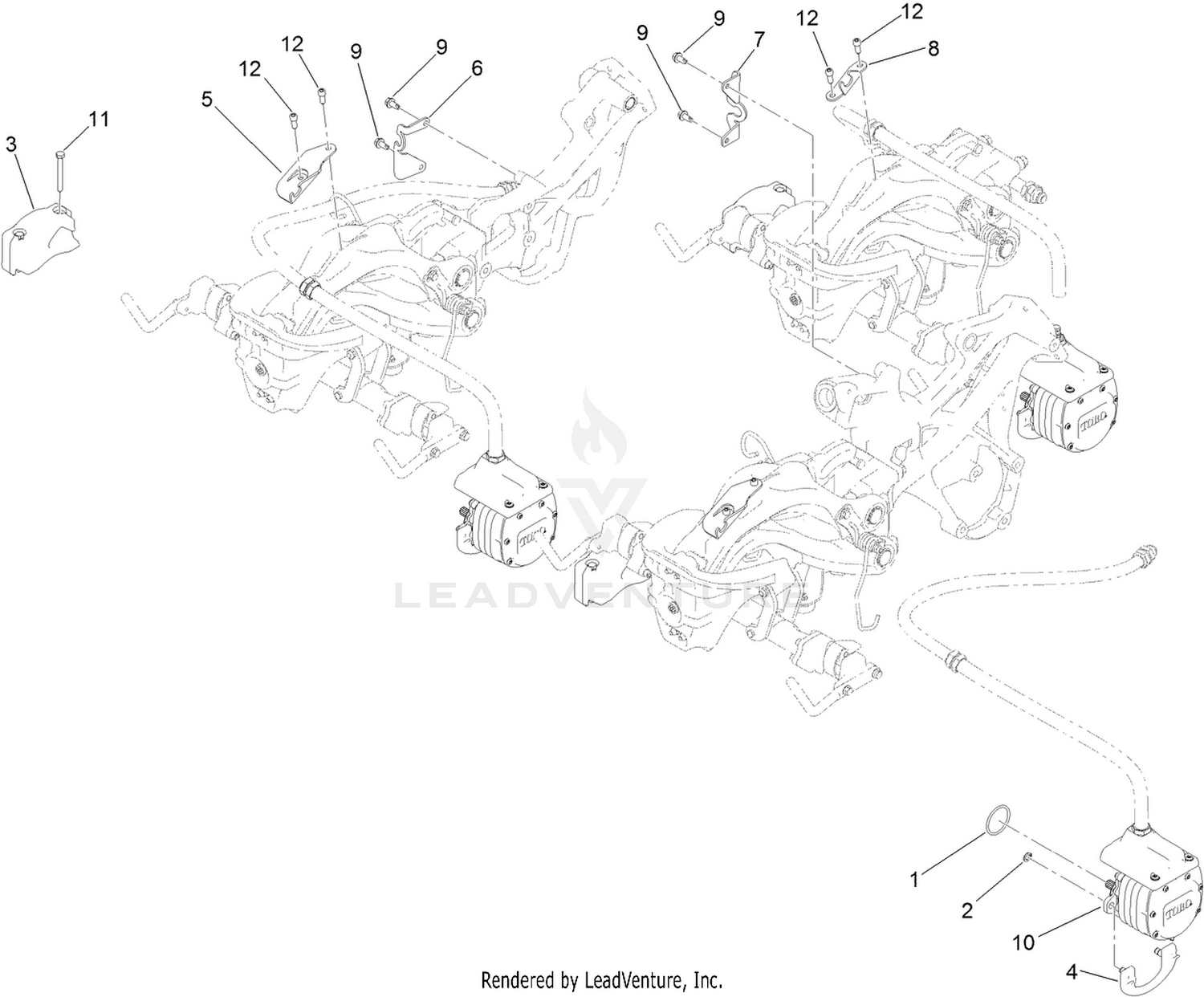 Electric Motor and Bracket Assembly