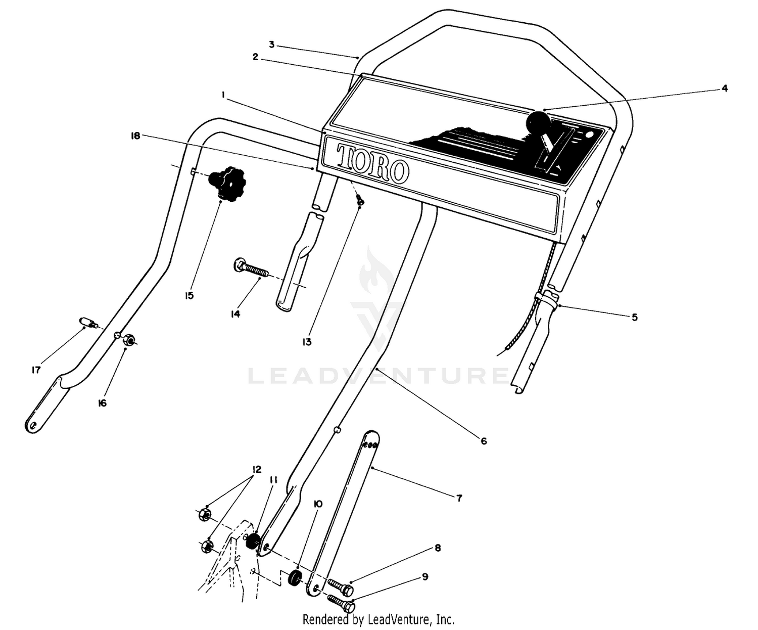 Control Panel Handle Assembly