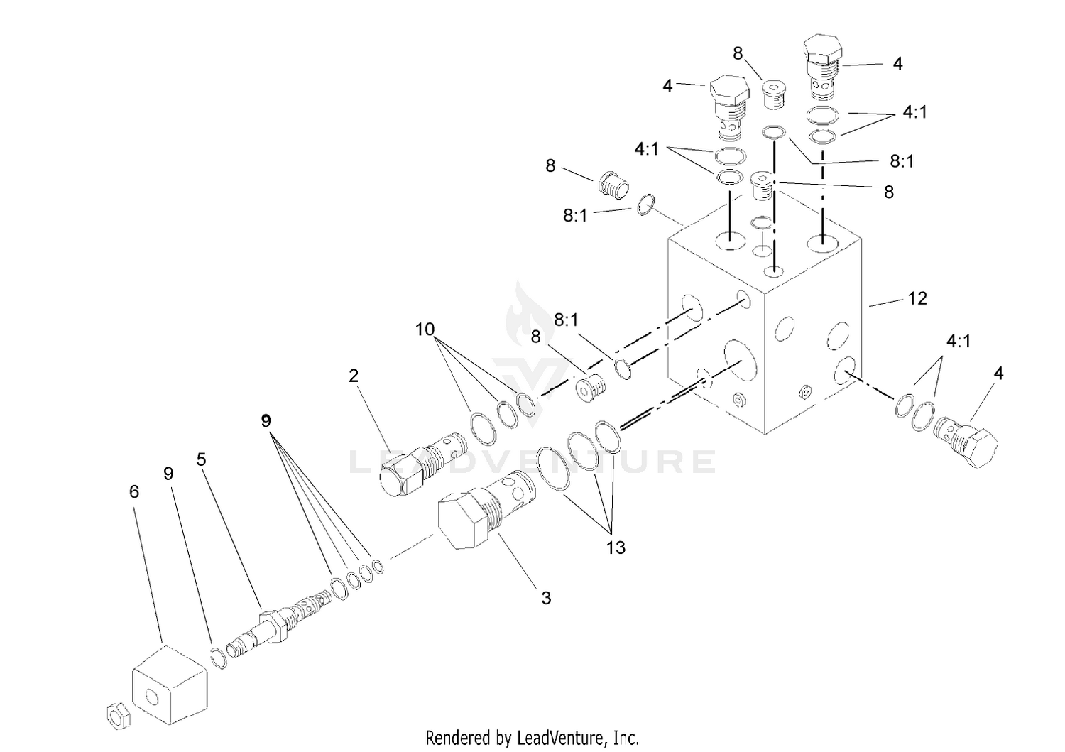 Hydraulic Manifold Assembly No. 92-2982