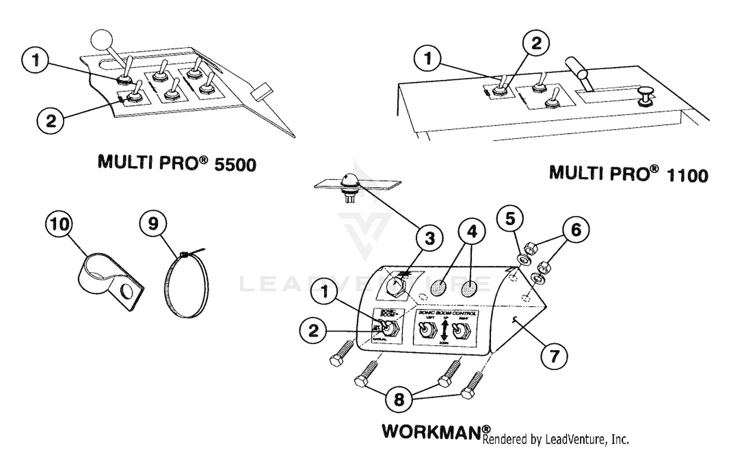 SWITCH PANEL ASS-Y  HARNESS RESTRAINT