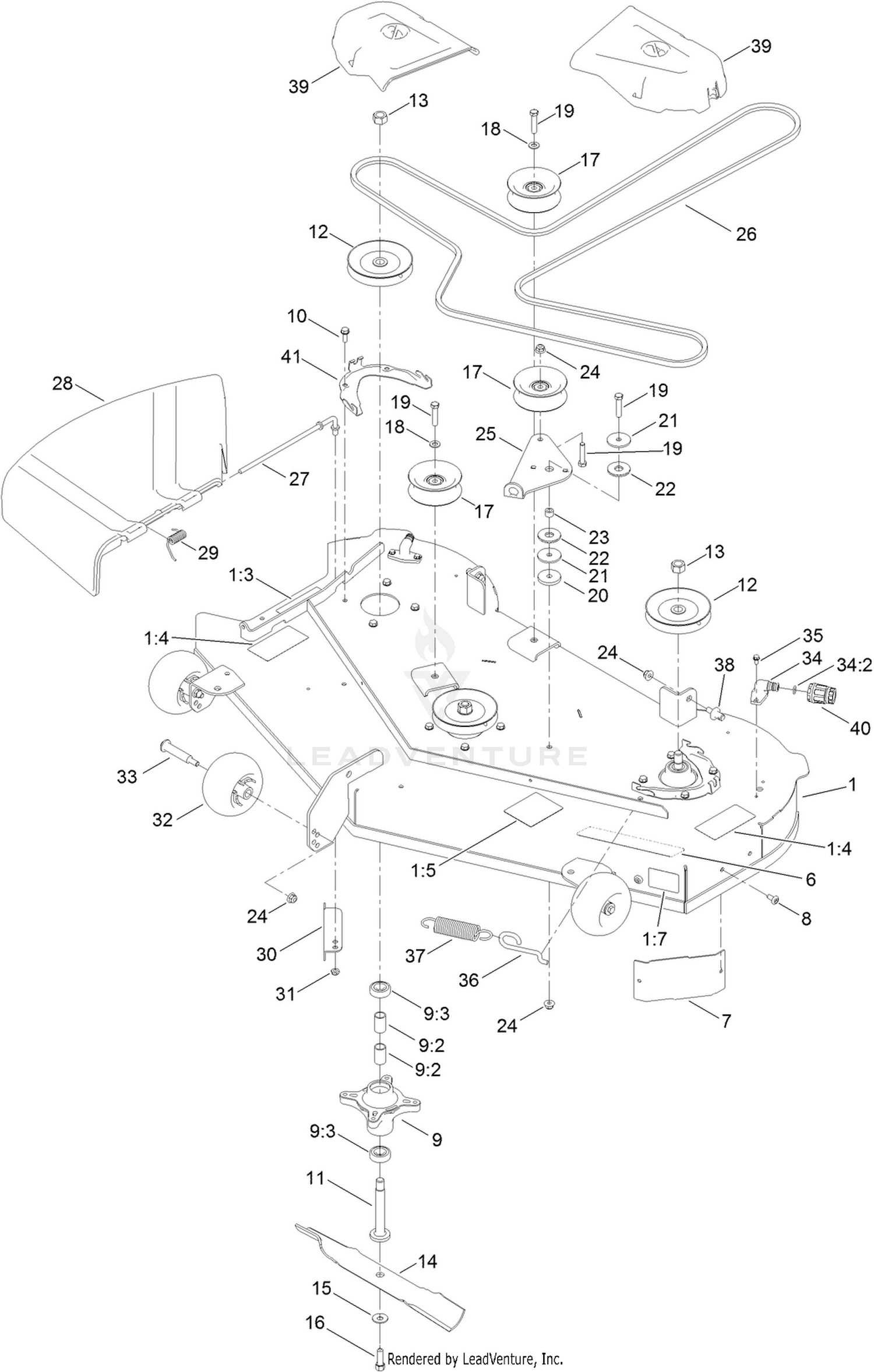 50 Inch Deck Assembly