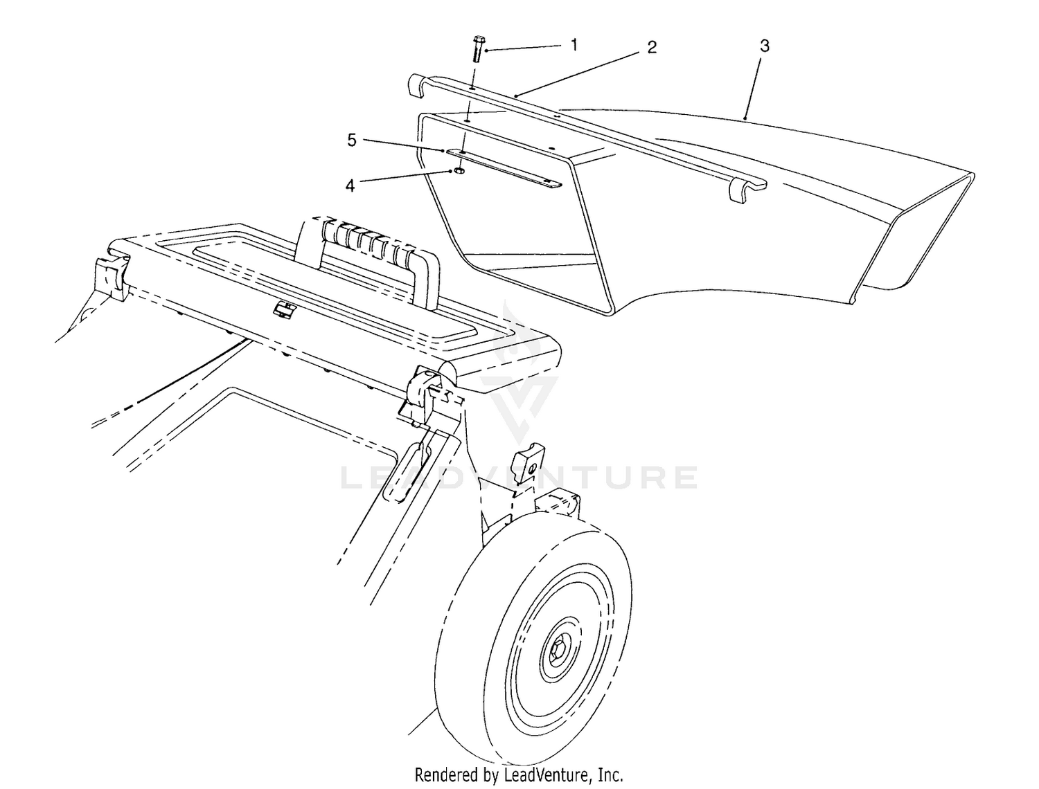 Side Discharge Chute Model No. 59112 (optional)