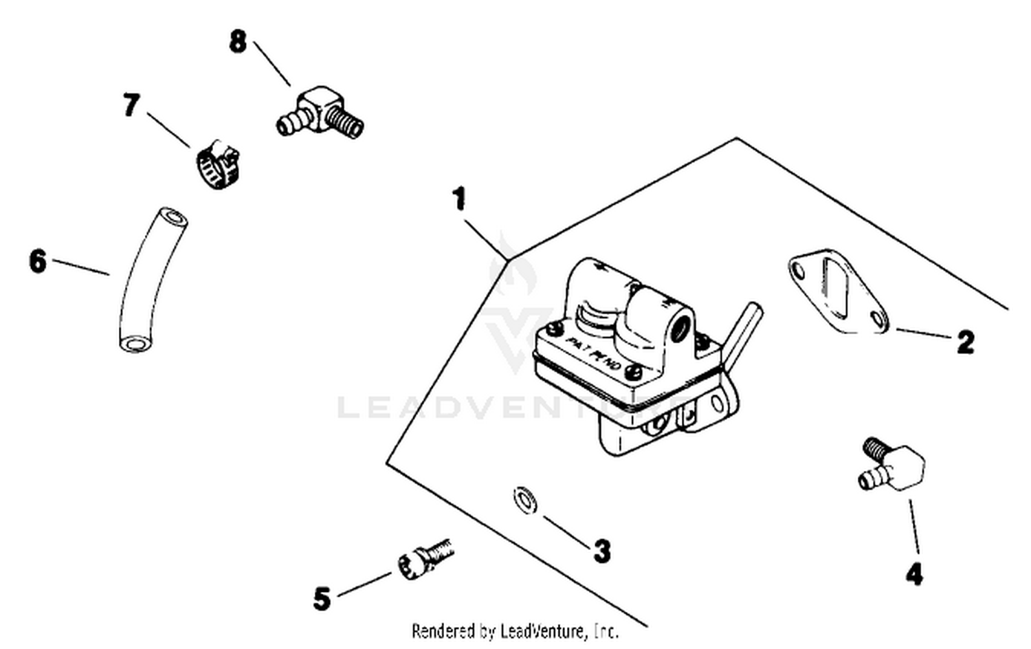 Fuel Pump-Engine Model No. M8t Type 301590