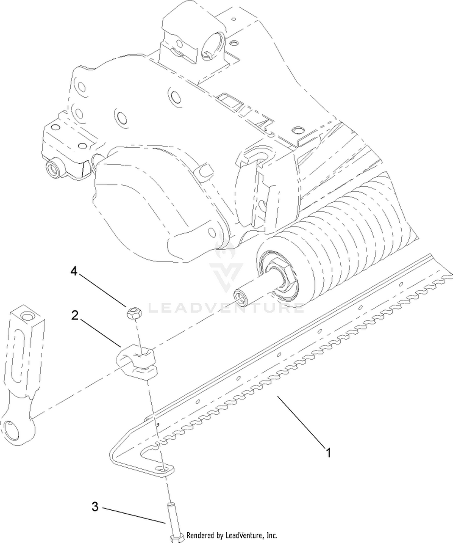 18 Inch Narrow Scraper Comb Assembly No. 110-2356