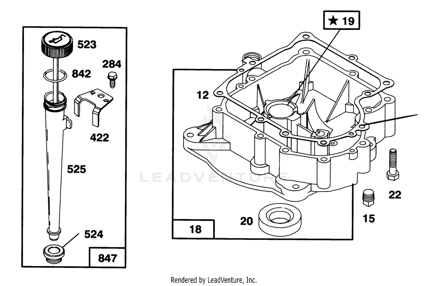 Engine Briggs  Stratton Model 254707-0128-01 3