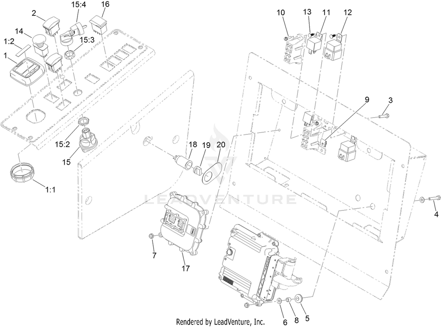4 Wheel Drive Module Control and Relay Assembly