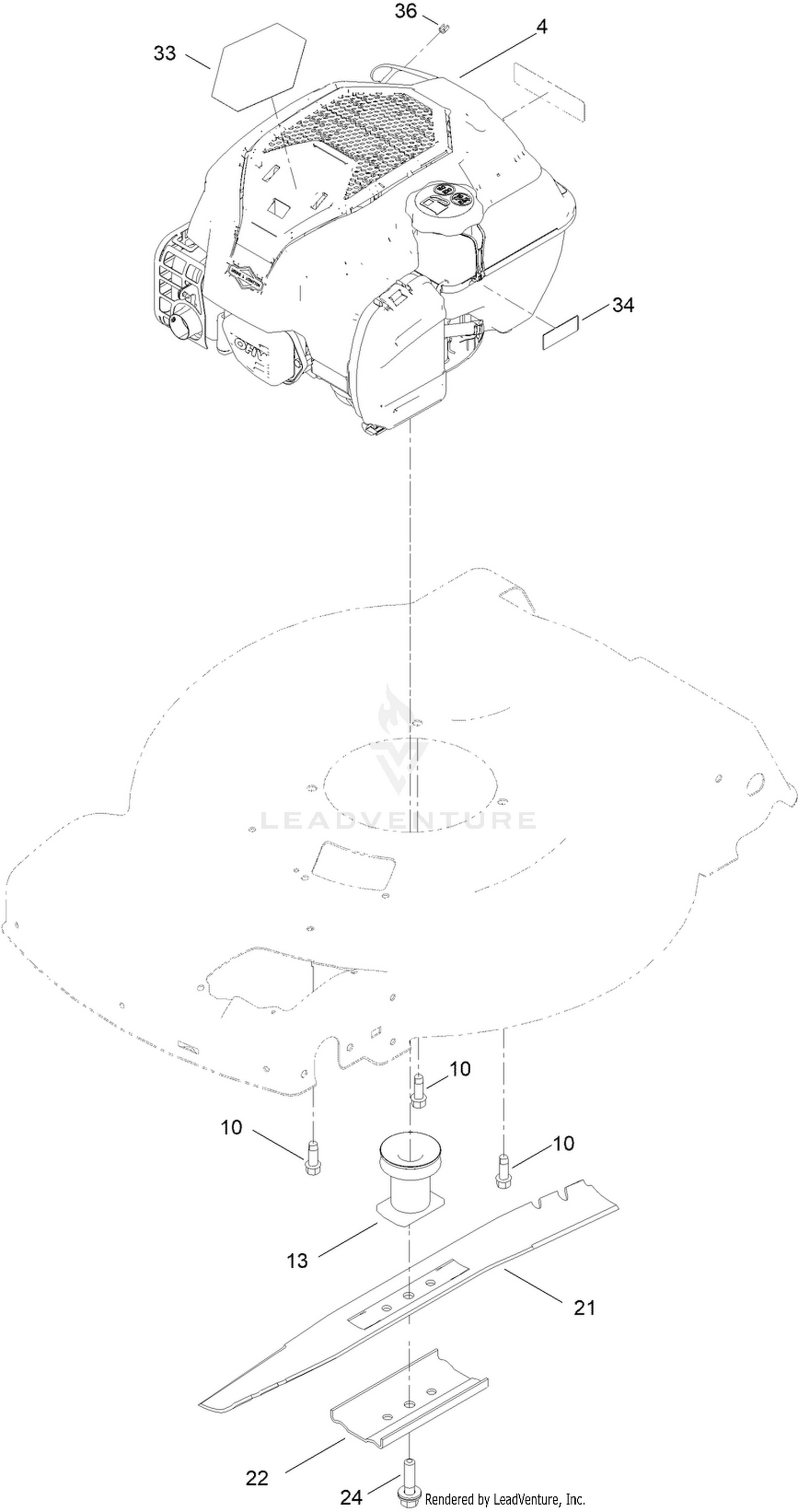 Engine and Blade Assembly
