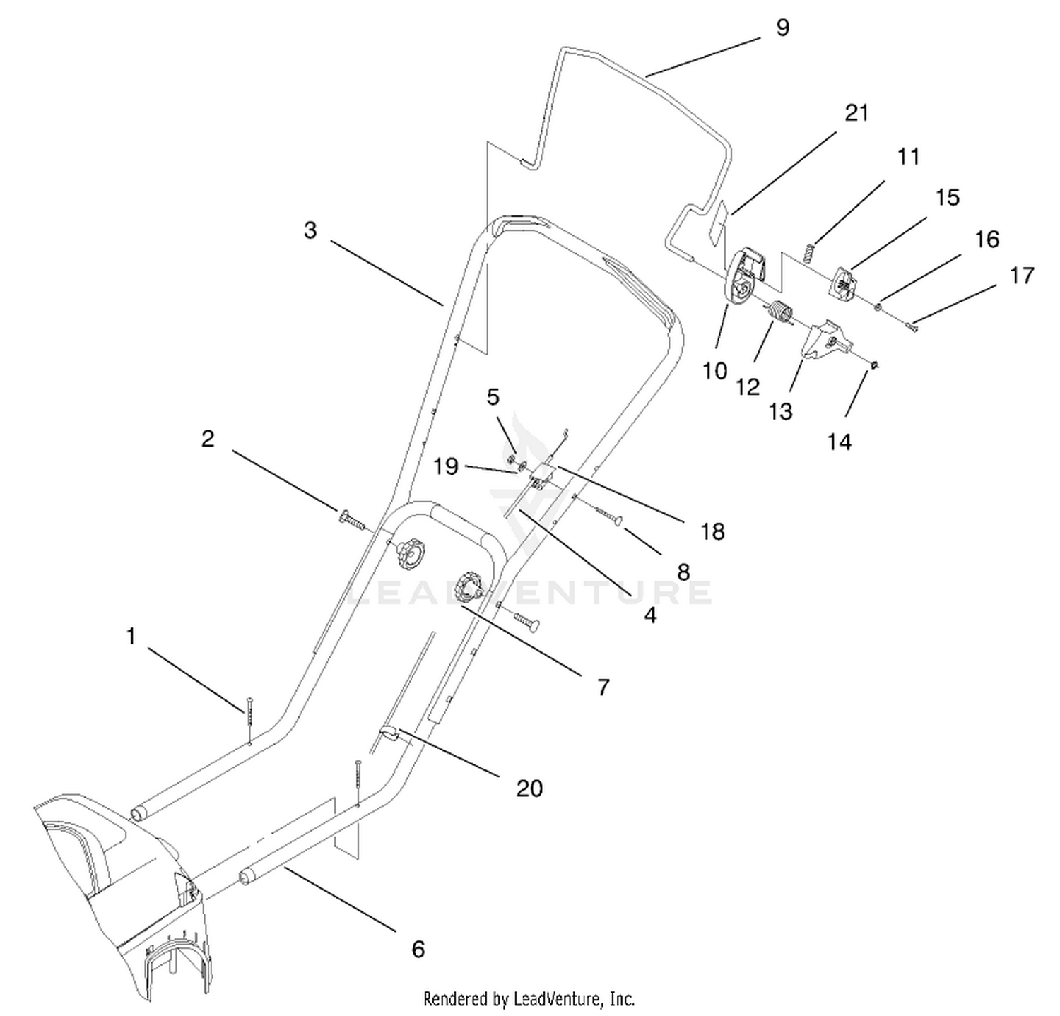 Handle And Controls Assembly