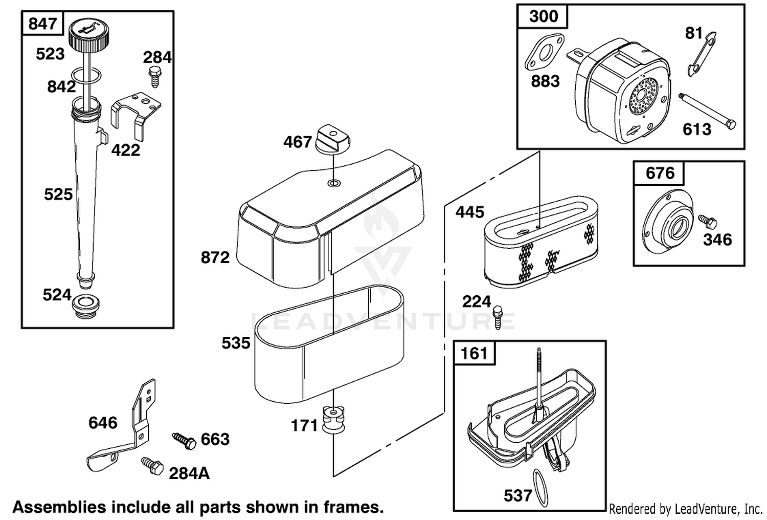 Engine Briggs  Stratton Model 195707-0421-E1 4
