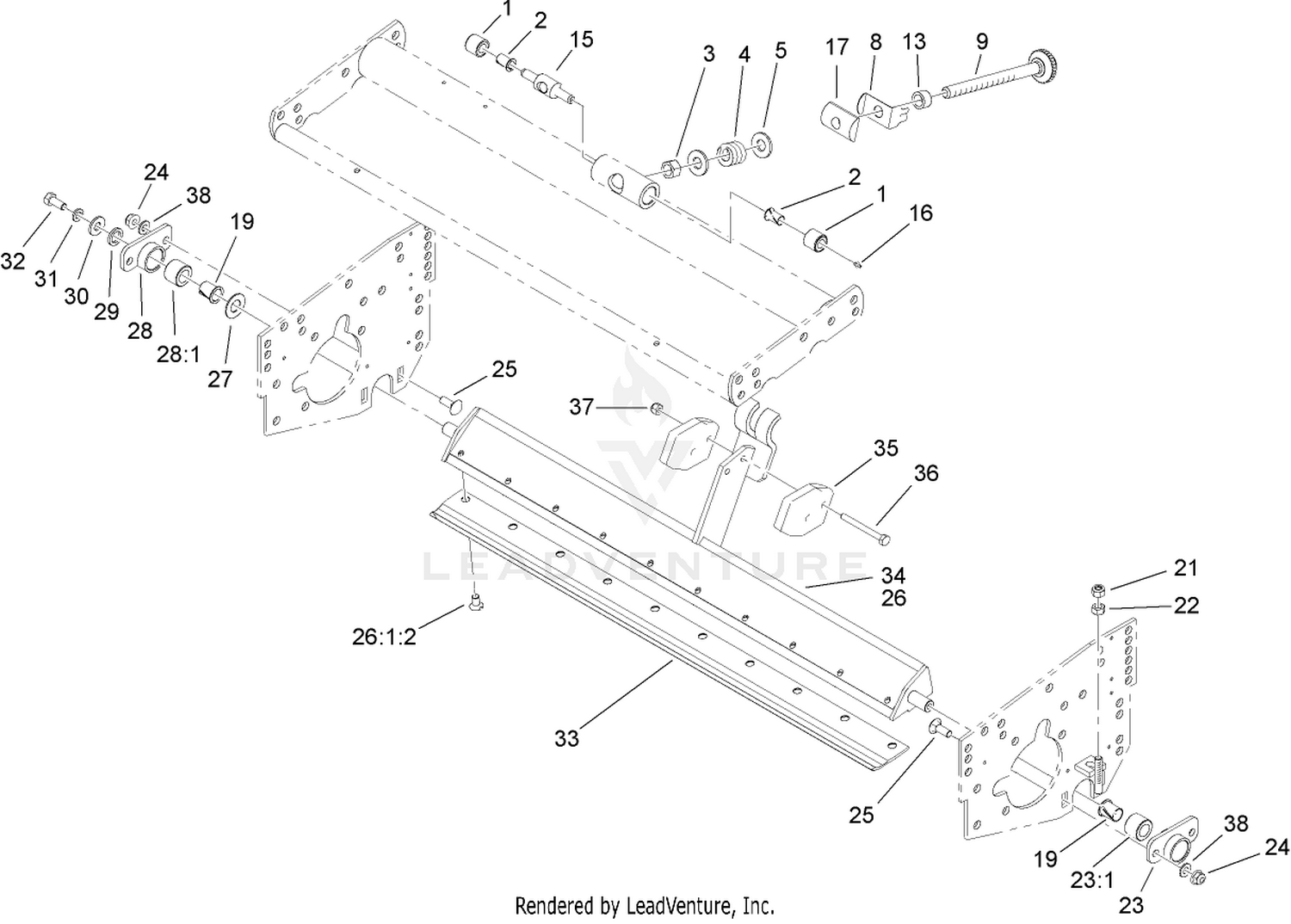 Bedbar Assembly