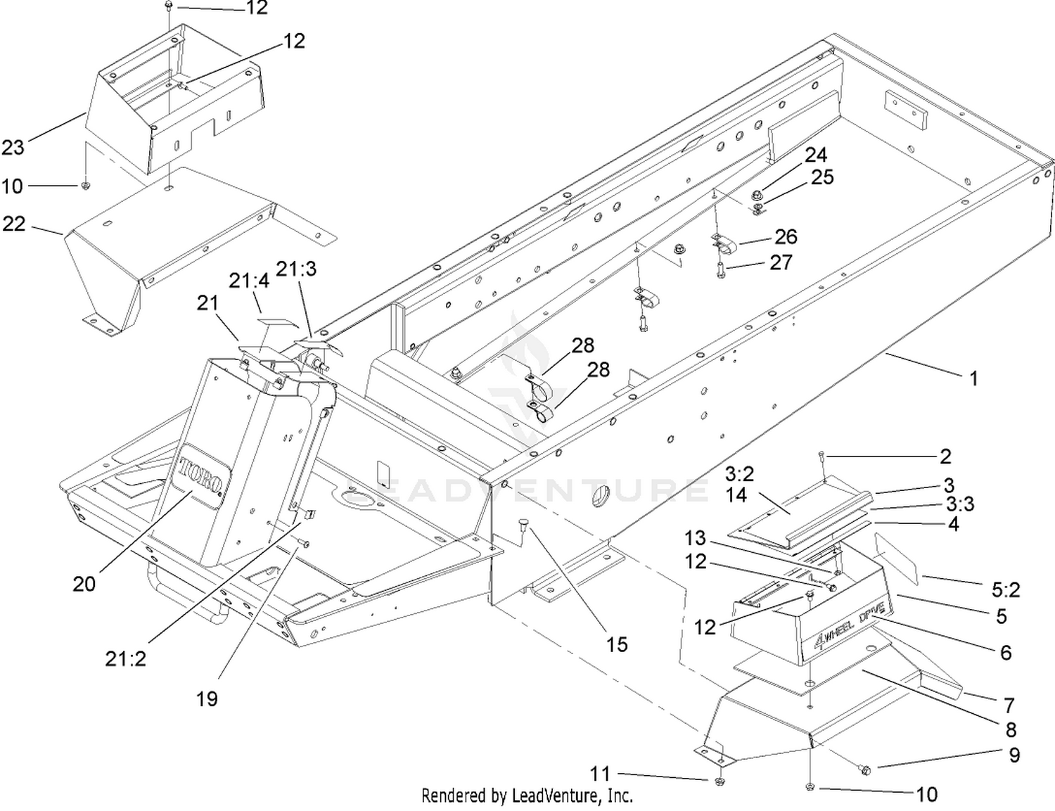 Frame and Fender Assembly