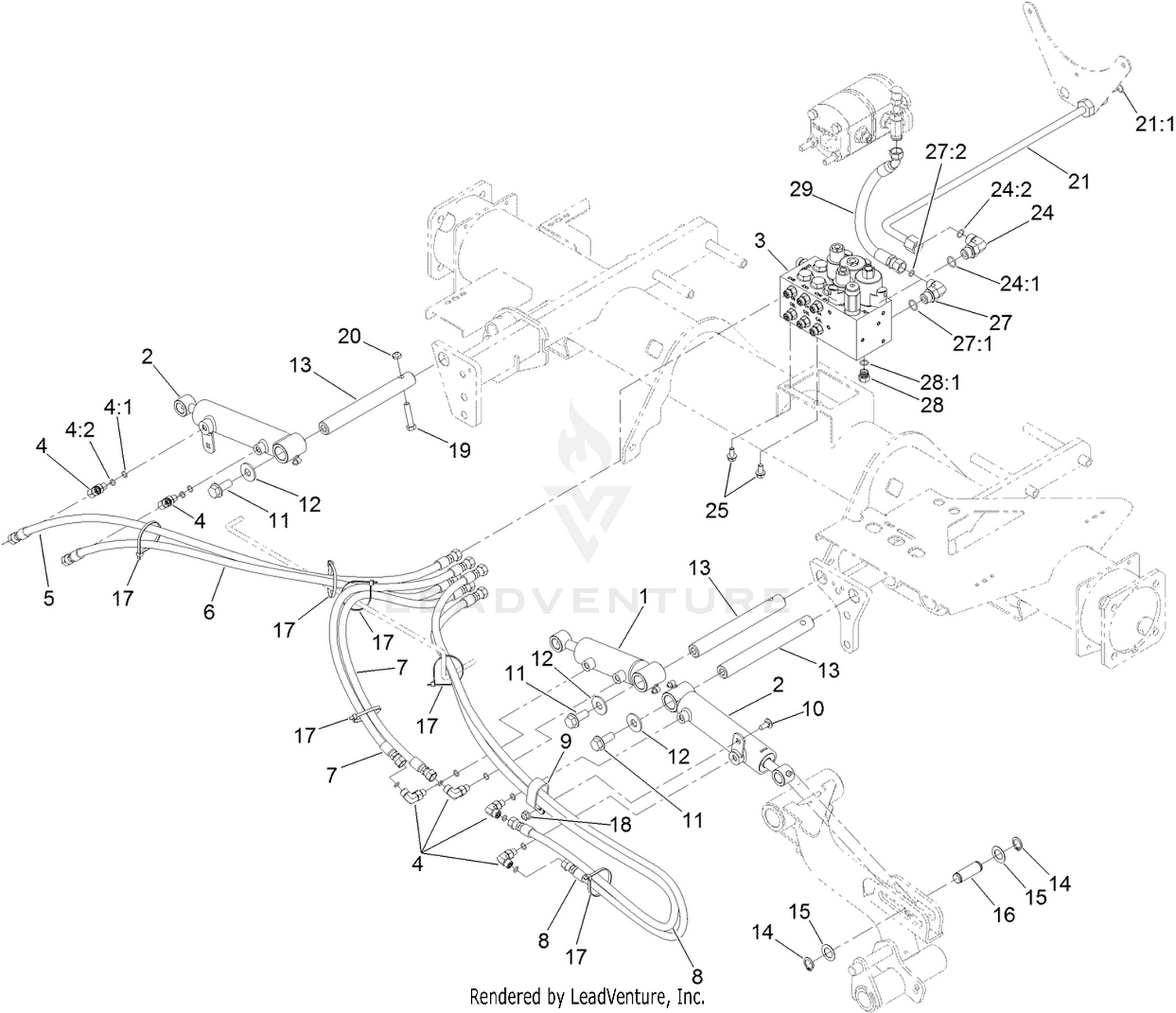 Front Lift Hydraulic Assembly
