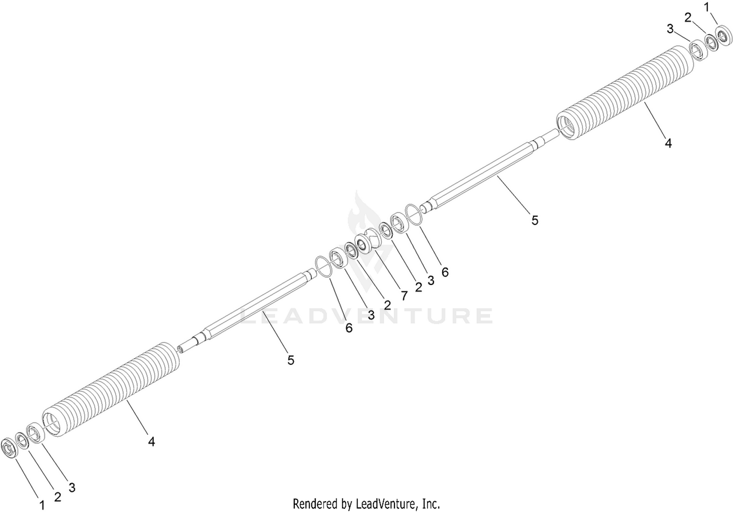 26in Split Wiehle Roller Assembly