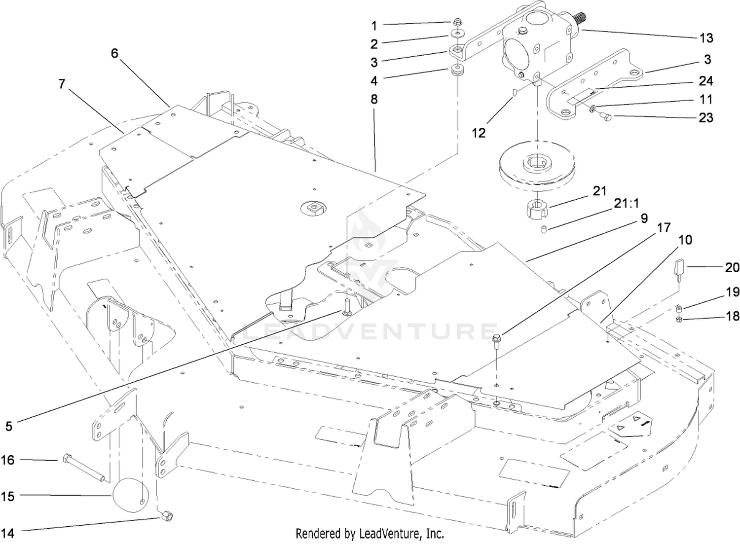 Cover and Gearbox Assembly
