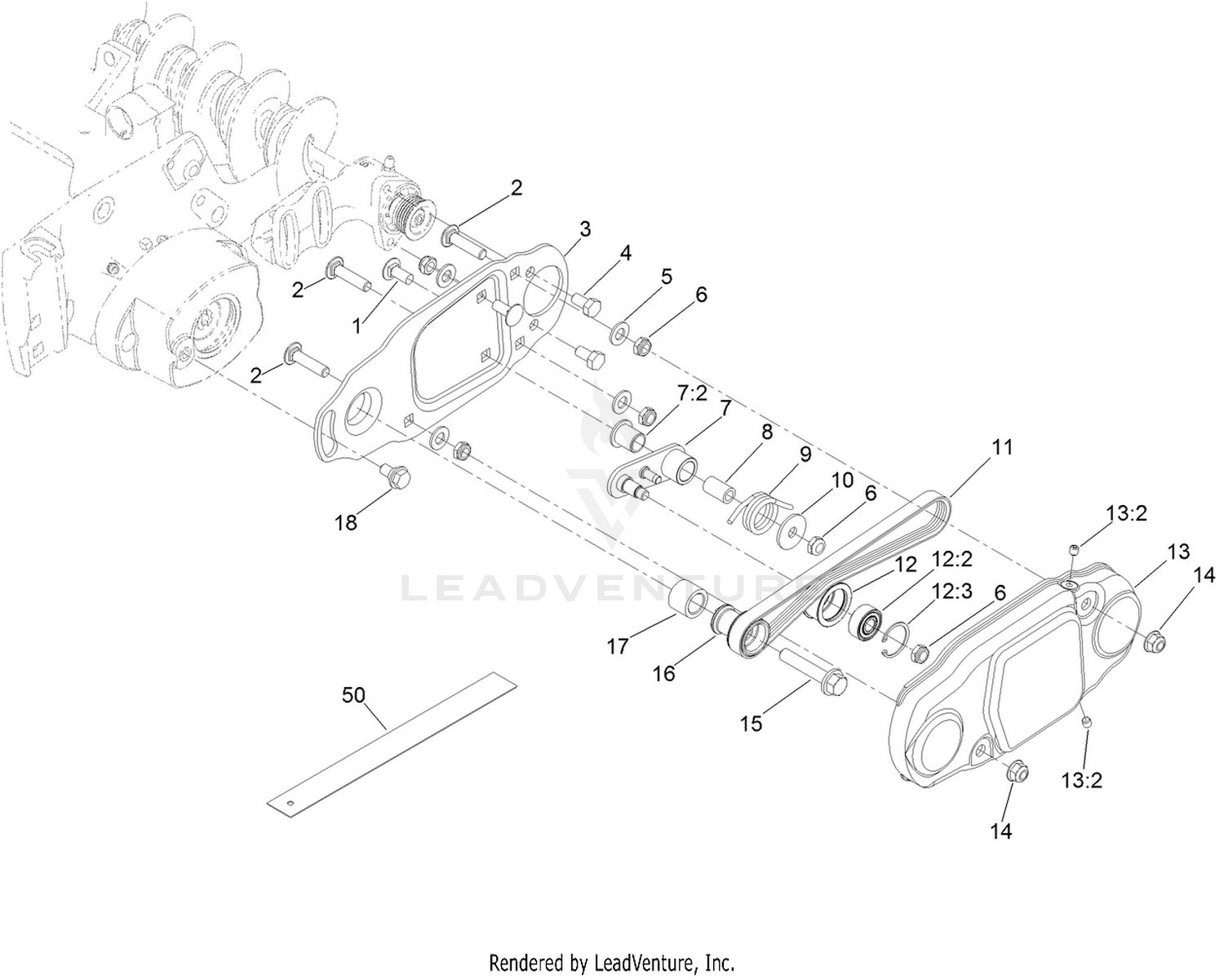 Belt, Idler and Driver Assembly