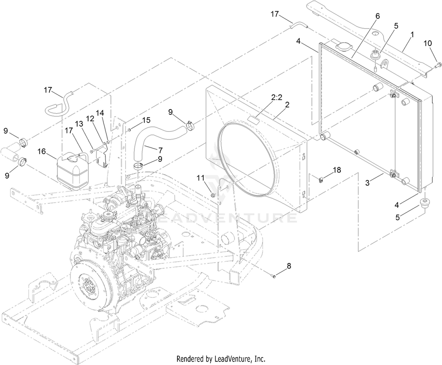 Radiator Component Assembly