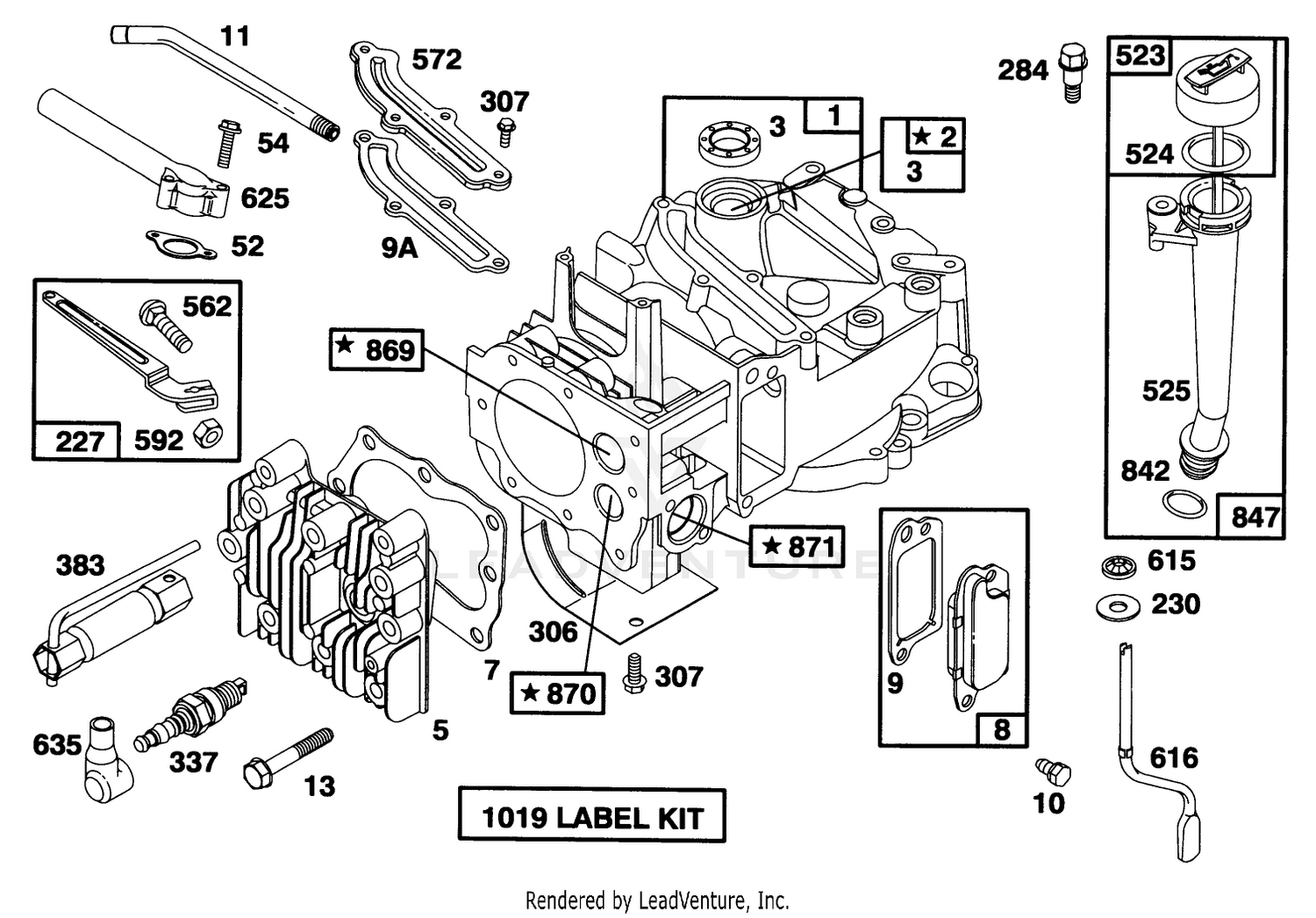 Engine Briggs  Stratton Model 12f802-0667-01