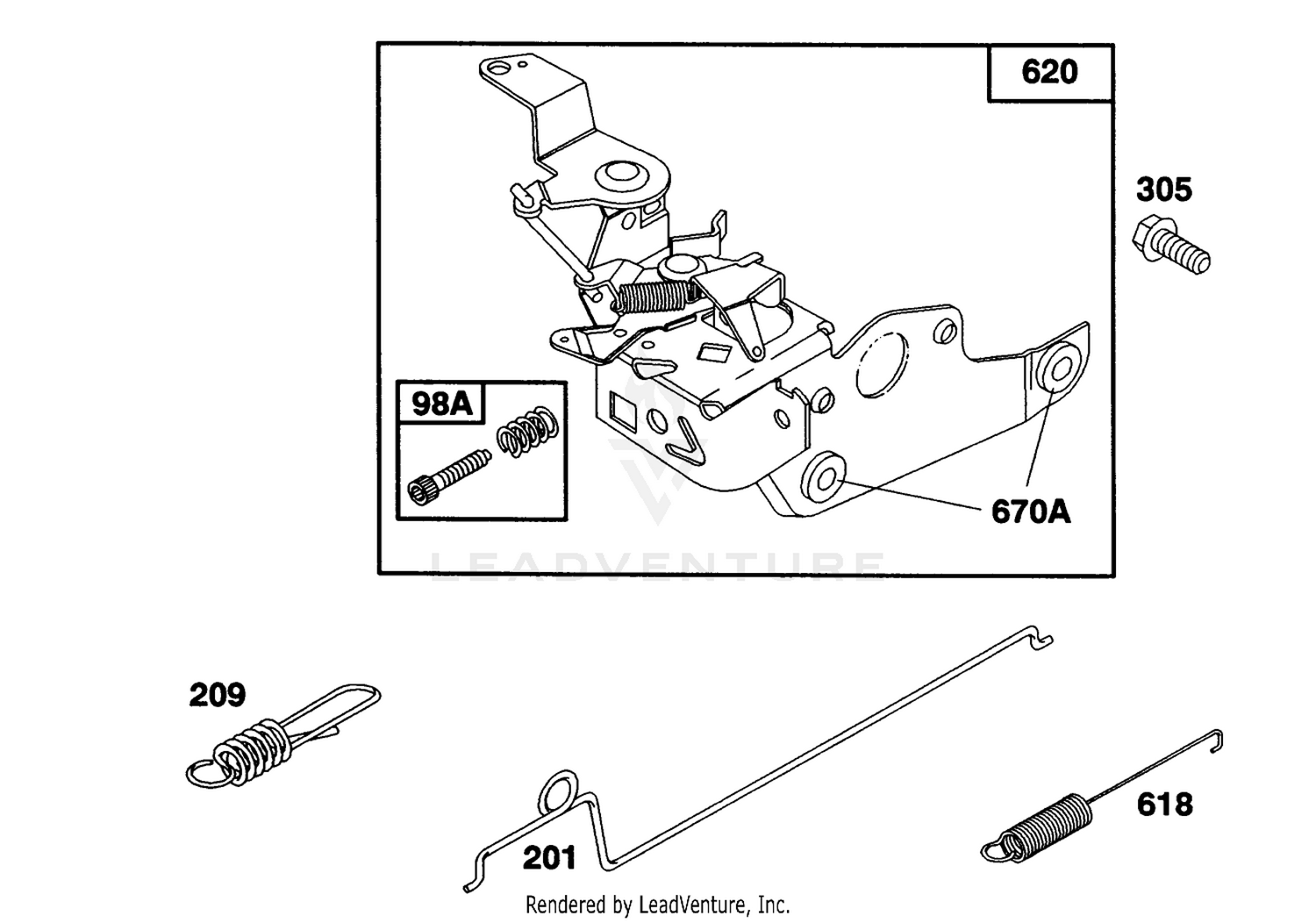 Engine Briggs  Stratton Model 124702-3115-01 4