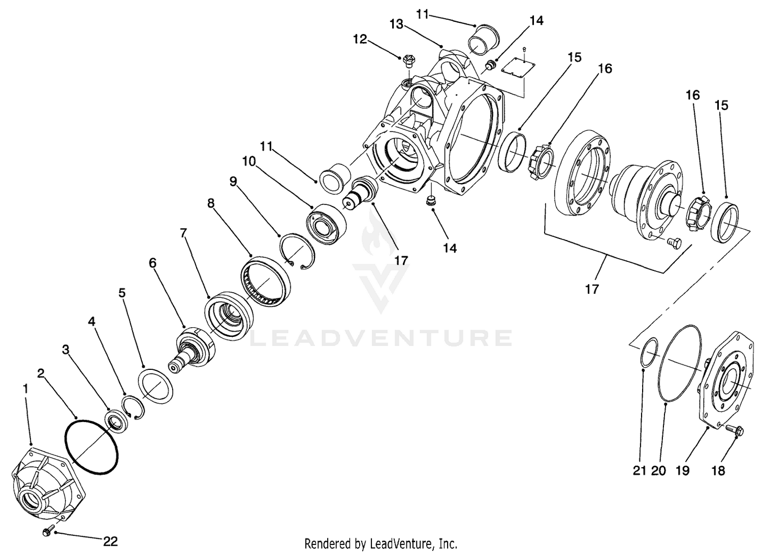 4wd Axle-Housing Assembly
