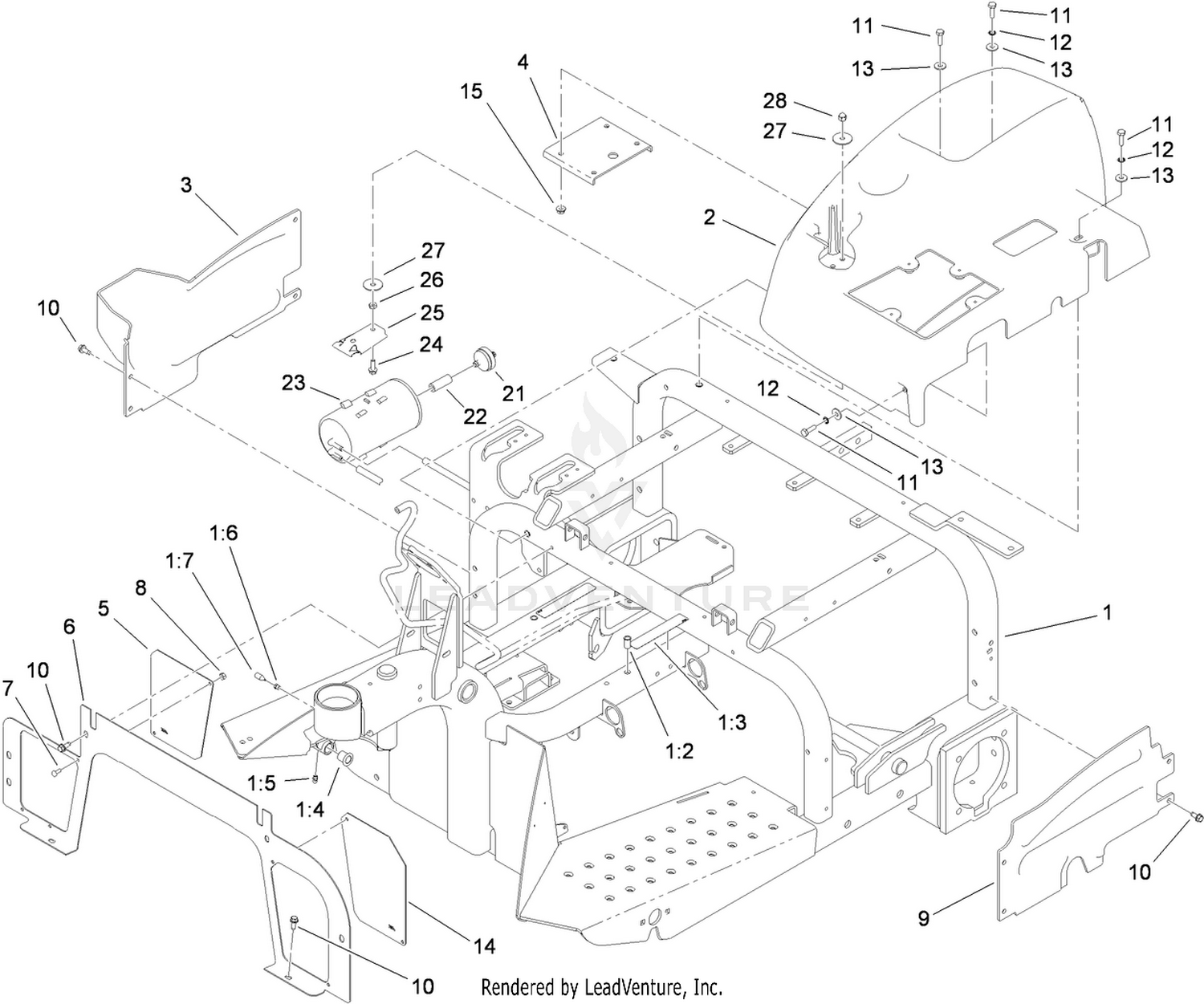 Frame and Console Assembly