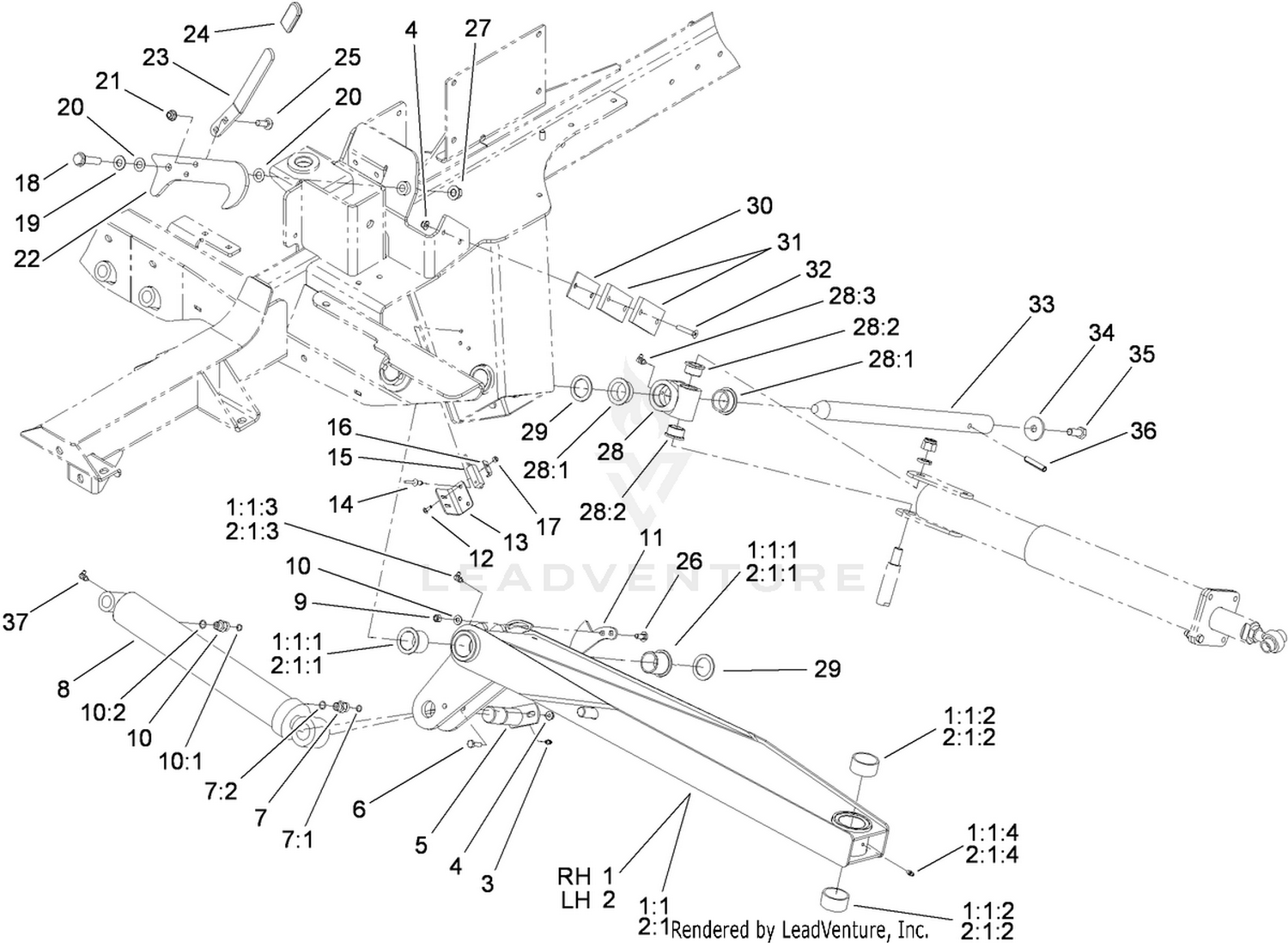 Wing Lift Arm Assembly