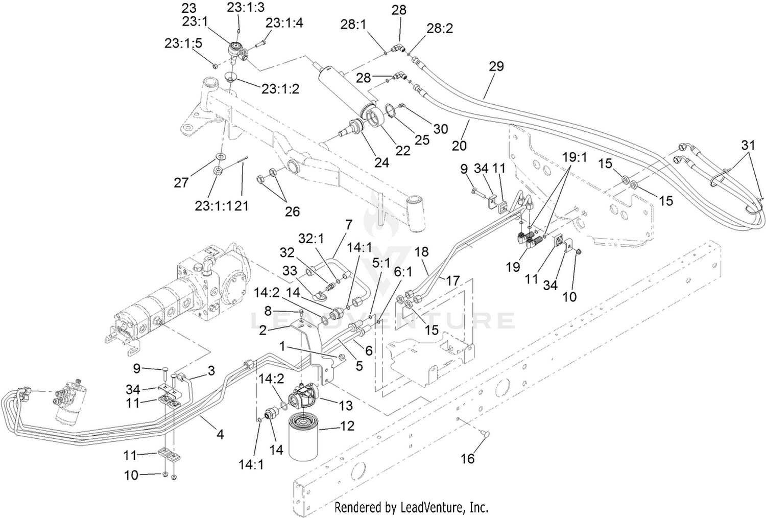 Steering Hydraulic Assembly