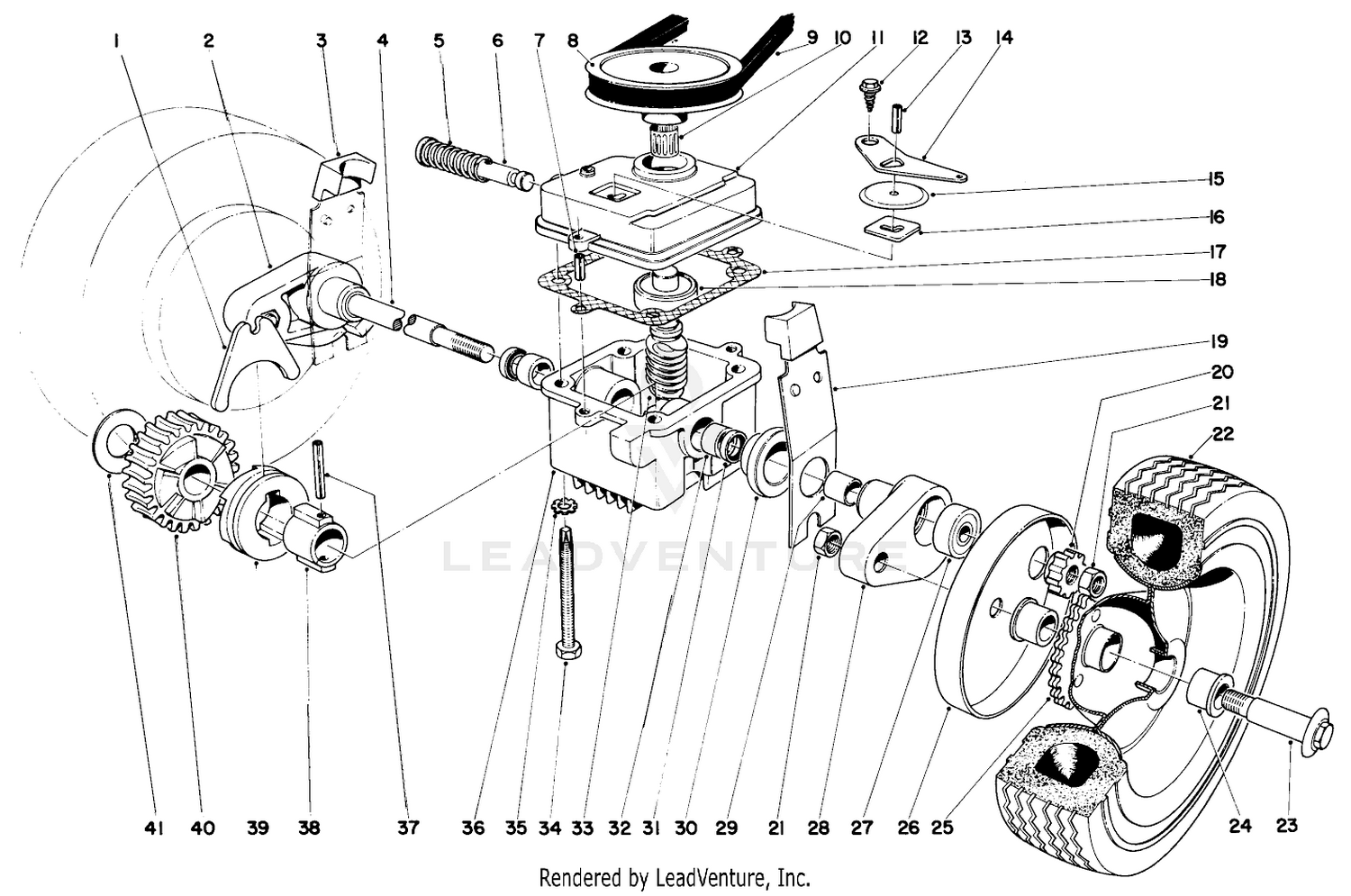 Gear Box Assembly Model No. 21172