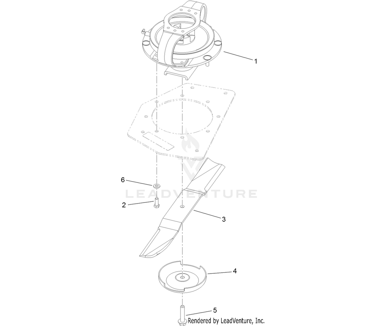 LH and RH Deck Driving Spindle Assembly