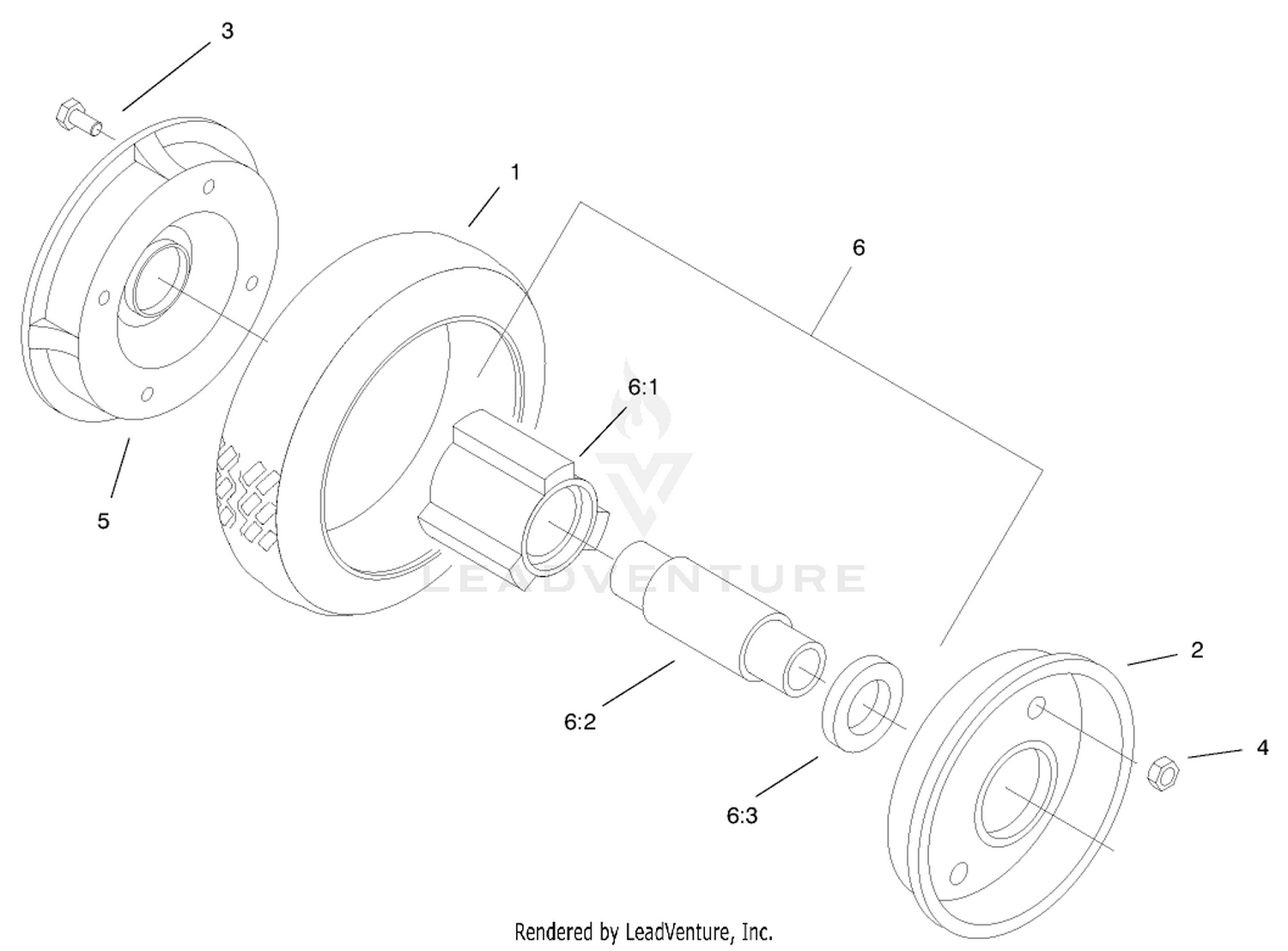 Rear Wheel  Tire Assembly