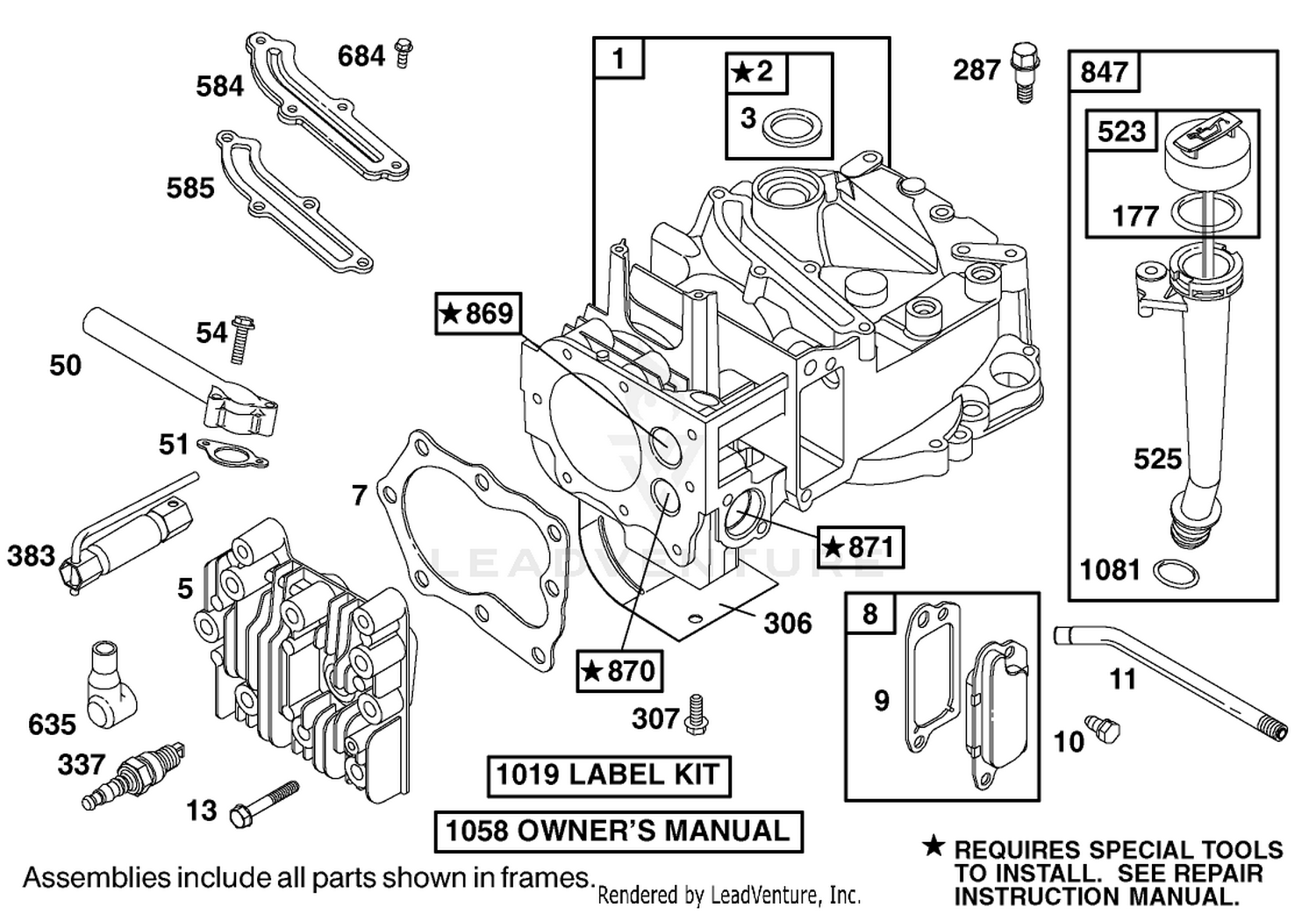 Engine Briggs  Stratton Model 12h802-1767-E1