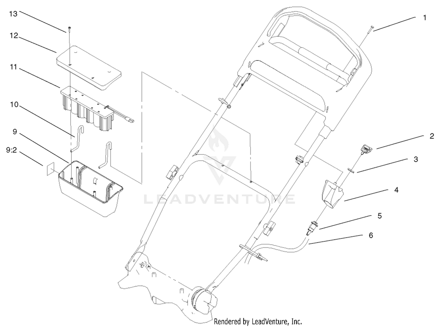 Electric Start Components Assembly