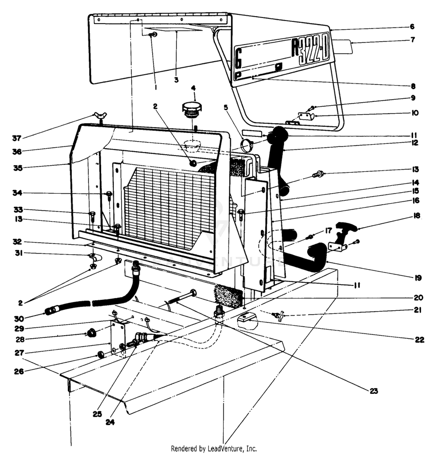 Radiator  Hood Assembly