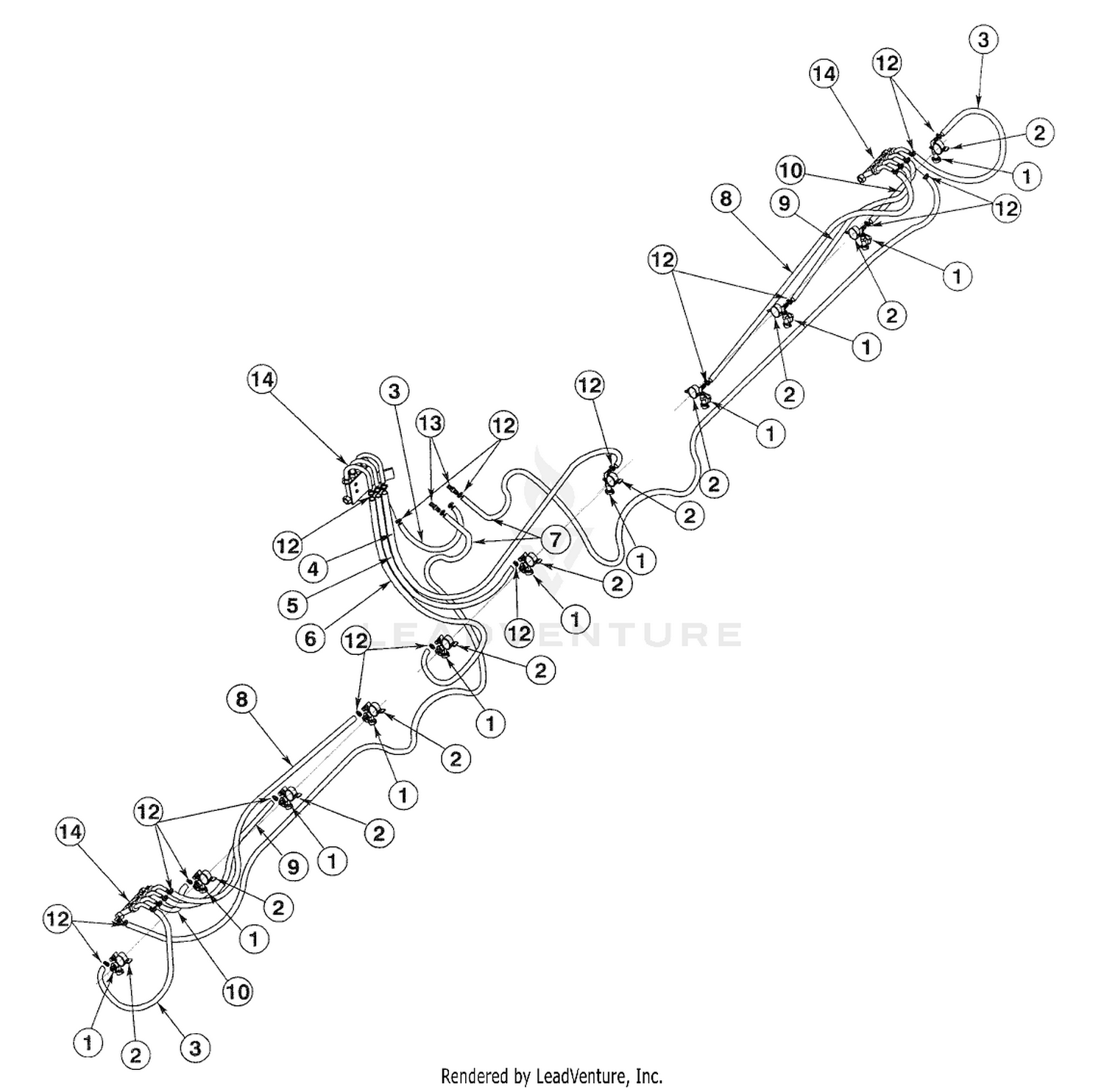PLUMBING GROUP-3/4" Up to serial # 90160