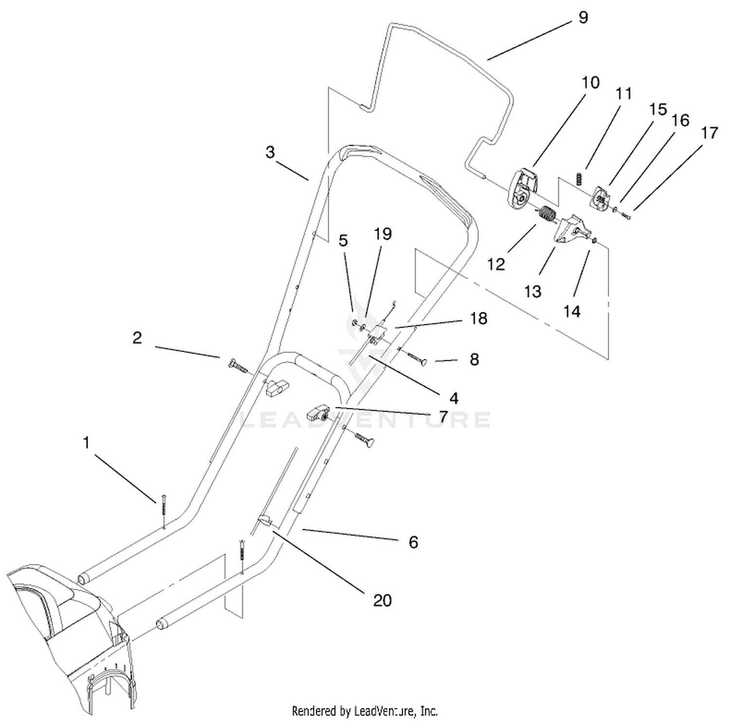 Handle  Controls Assembly
