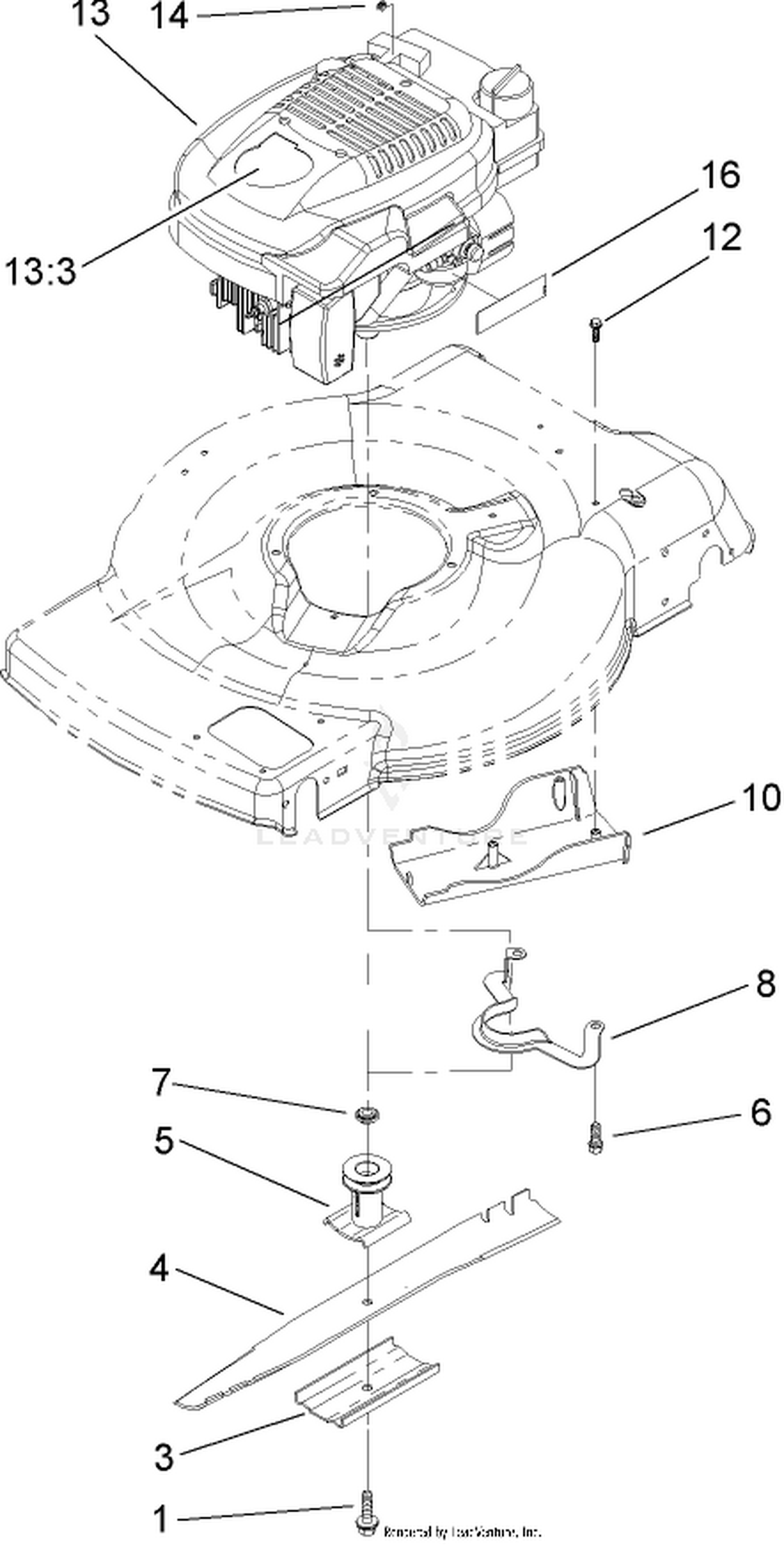 Engine and Blade Assembly