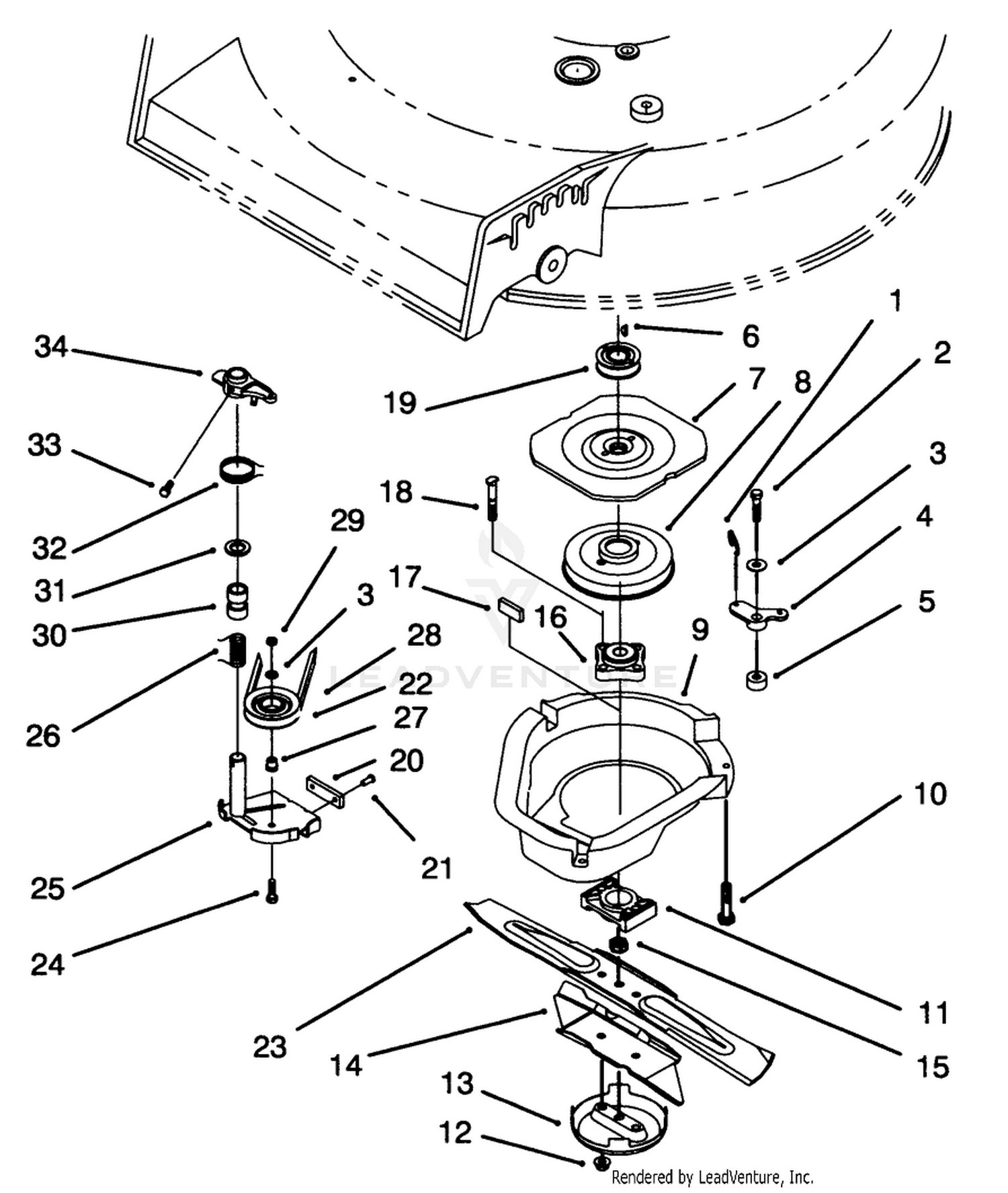 Blade Brake Clutch Assembly