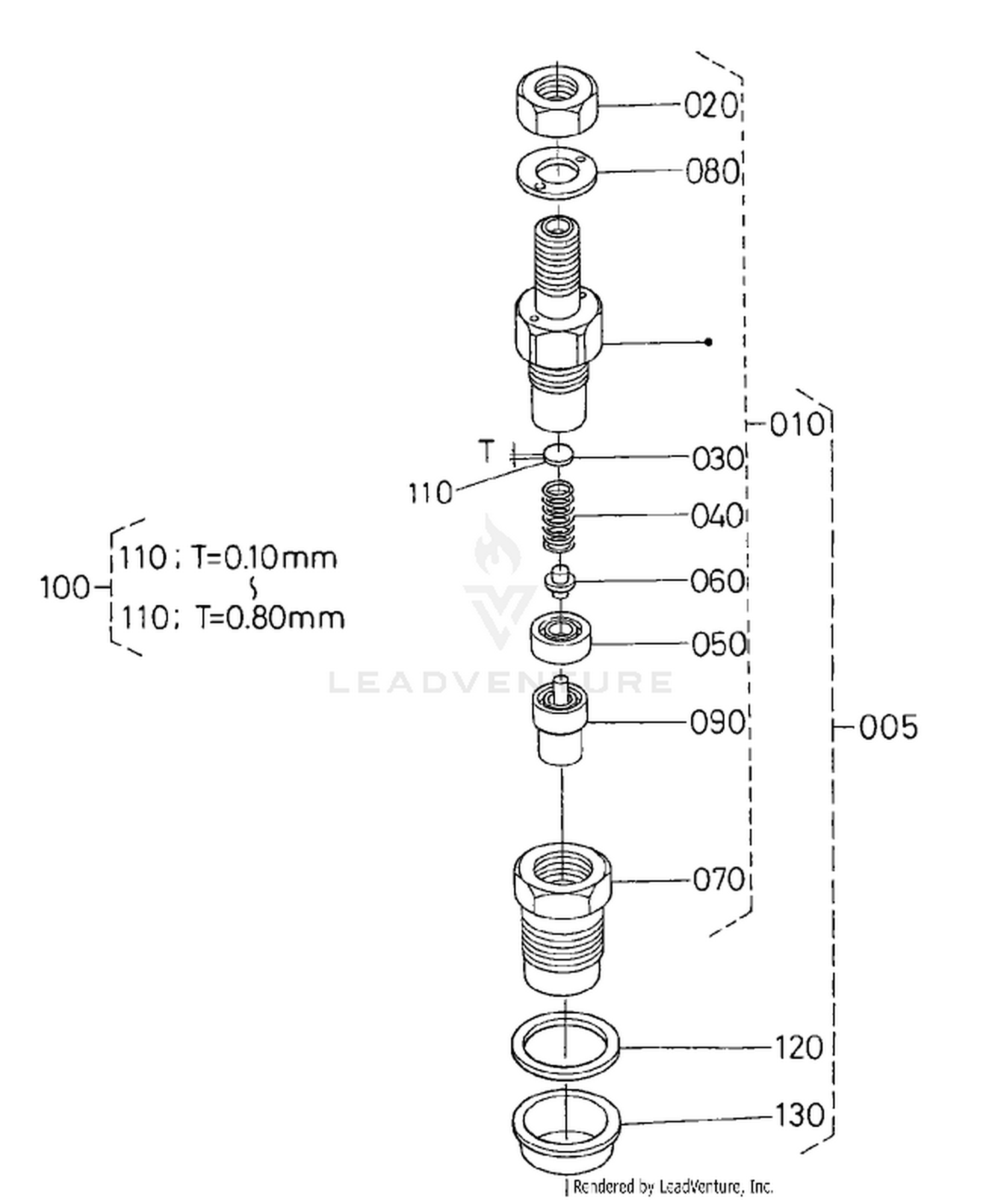 Nozzle Holder Component Assembly