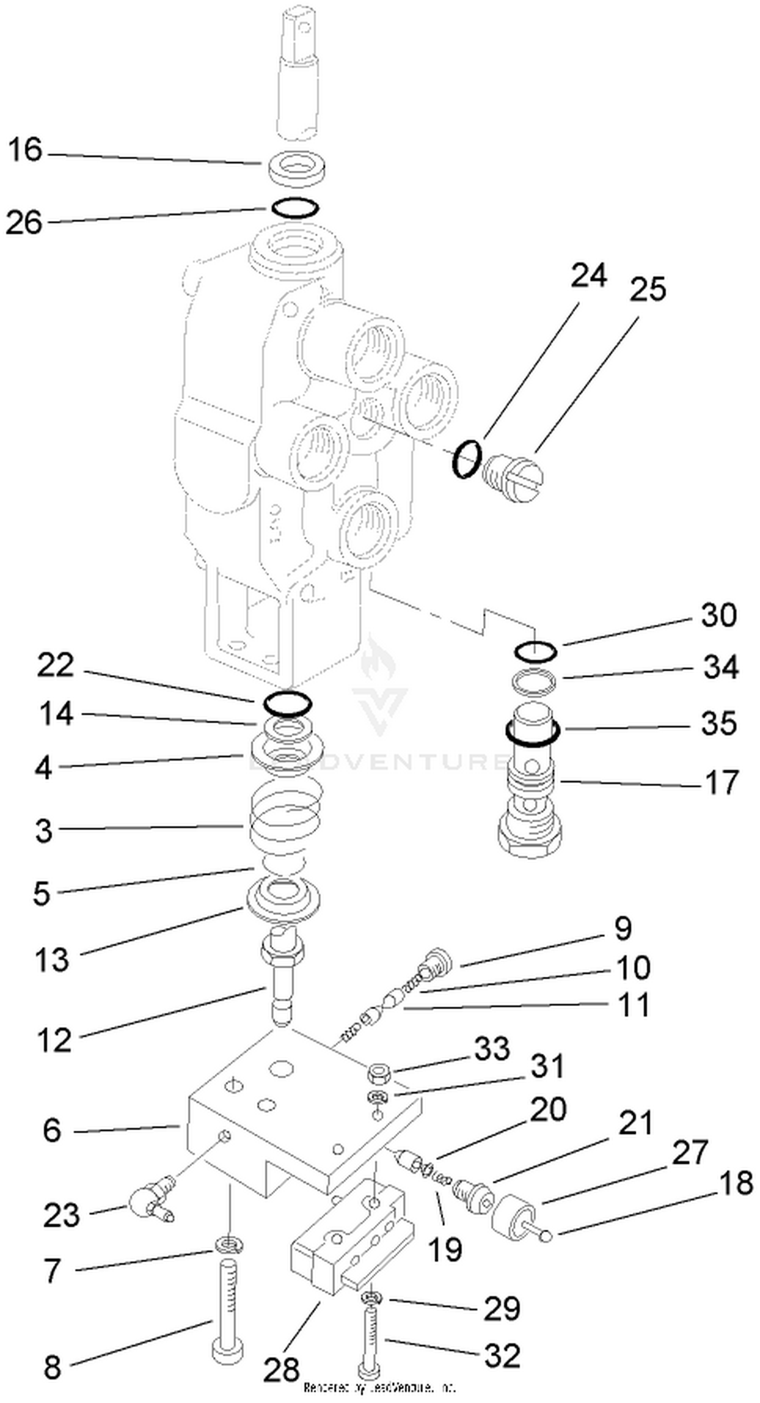 Valve Motor Spool Assembly No. 63-4800