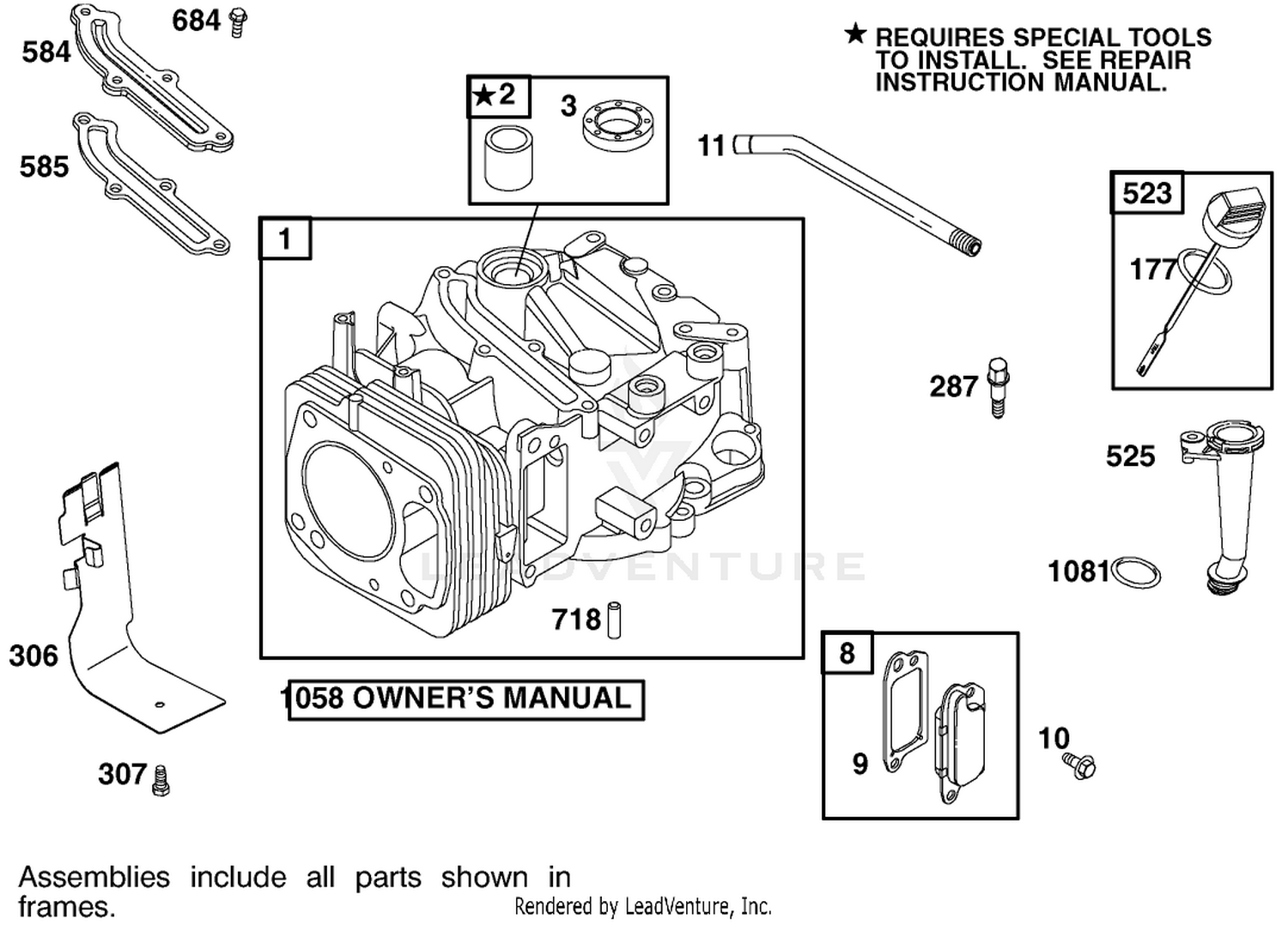 Engine Briggs  Stratton Model 122602-0150-E1