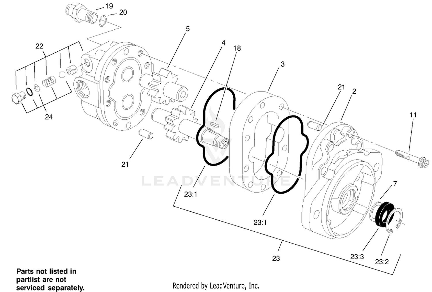 Motor Gear Assembly No. 99-3627