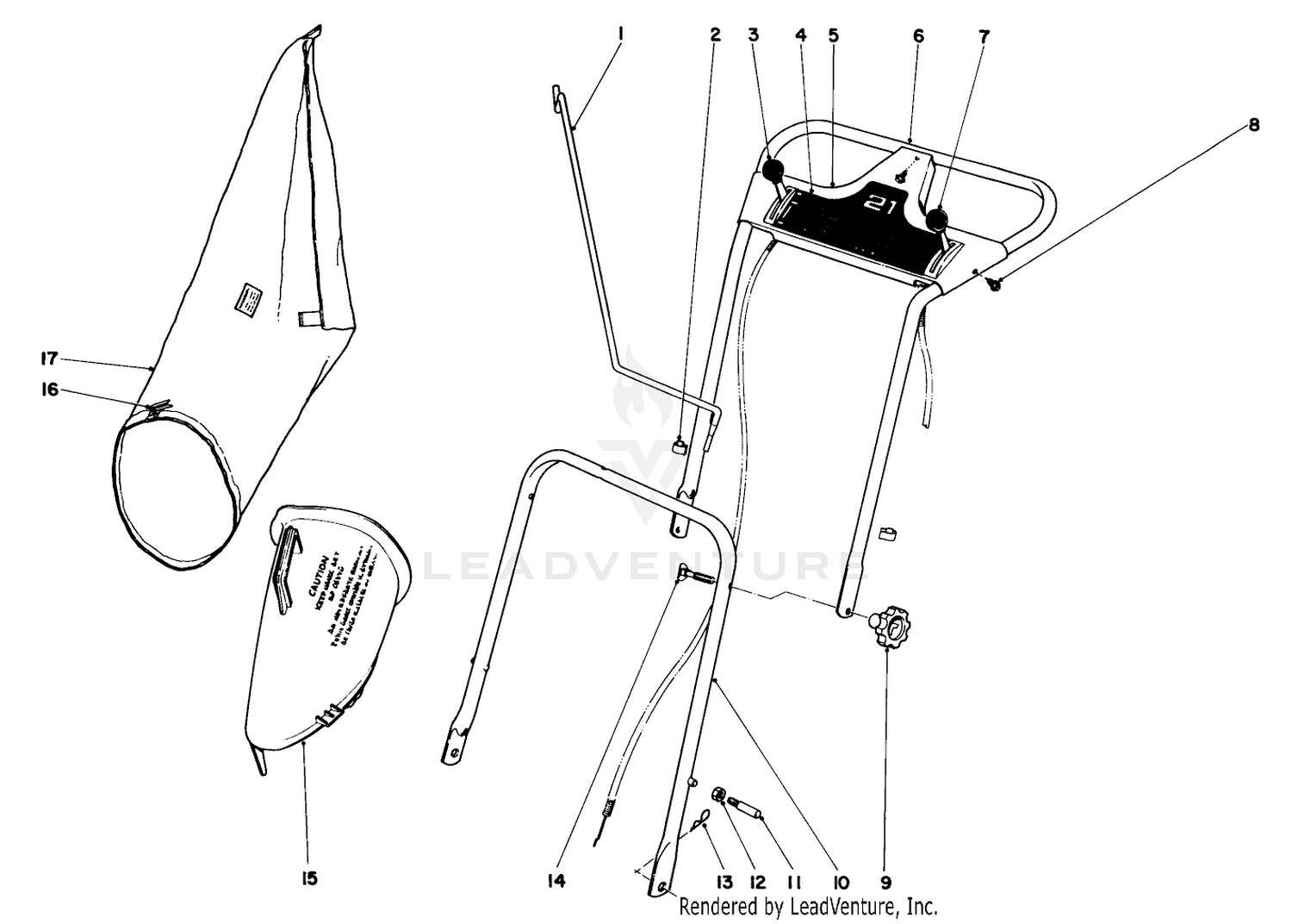 Handle Assembly Model No. 20571