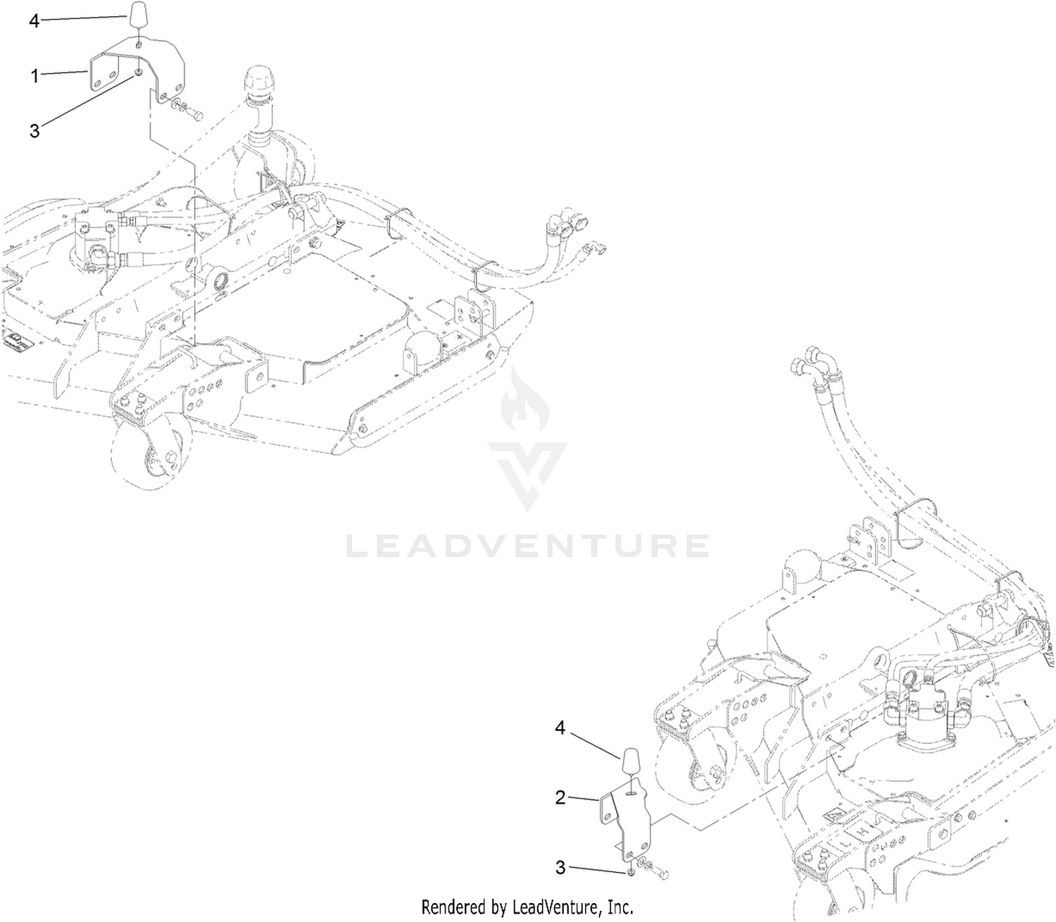 Deck Pad and Hardware Assembly