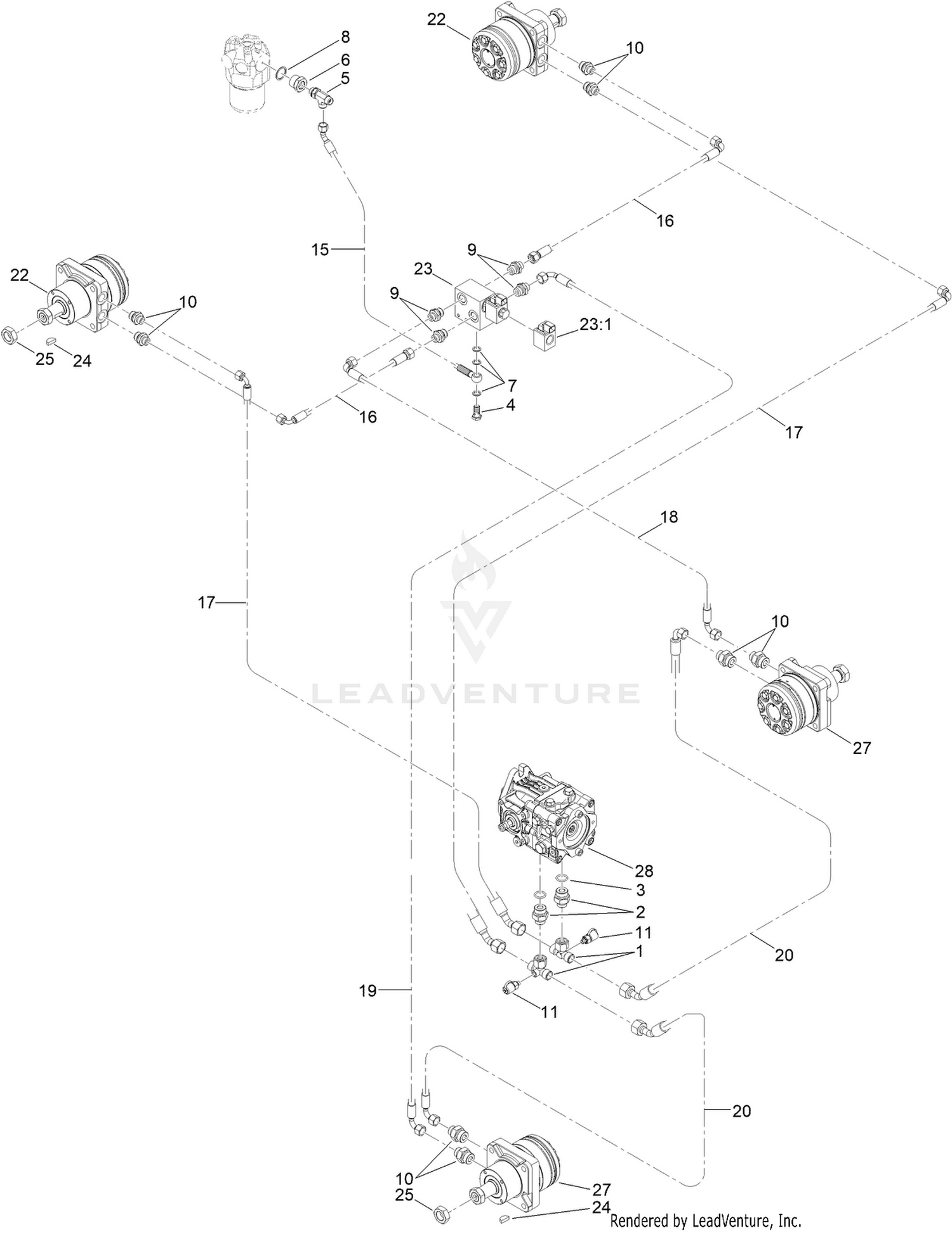 Oil System Motors Assembly