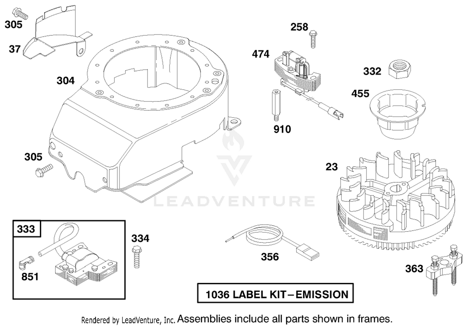 Engine Briggs  Stratton Model 12h807-1760-E1 6