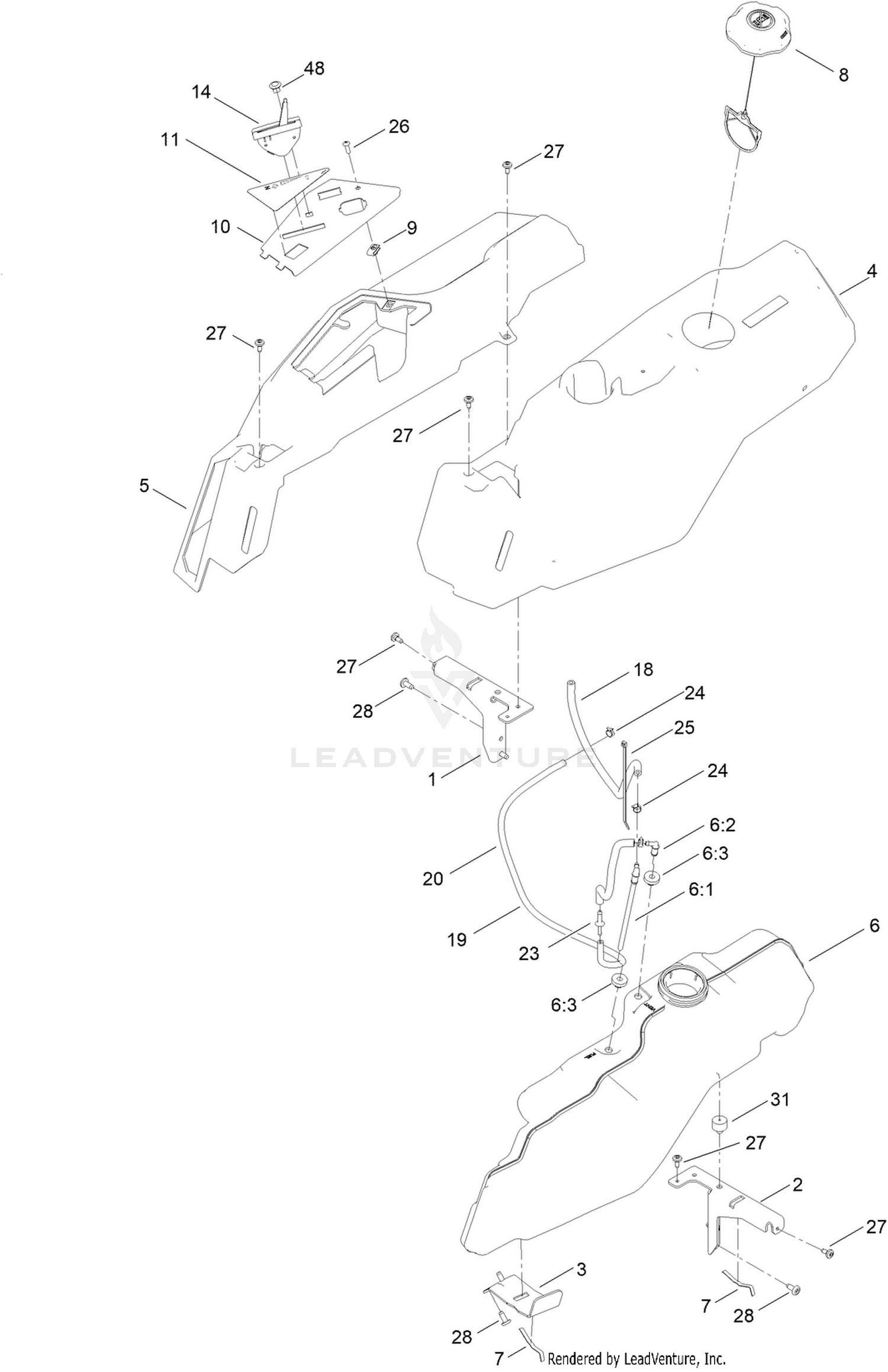 Body Styling and Fuel Pod Assembly