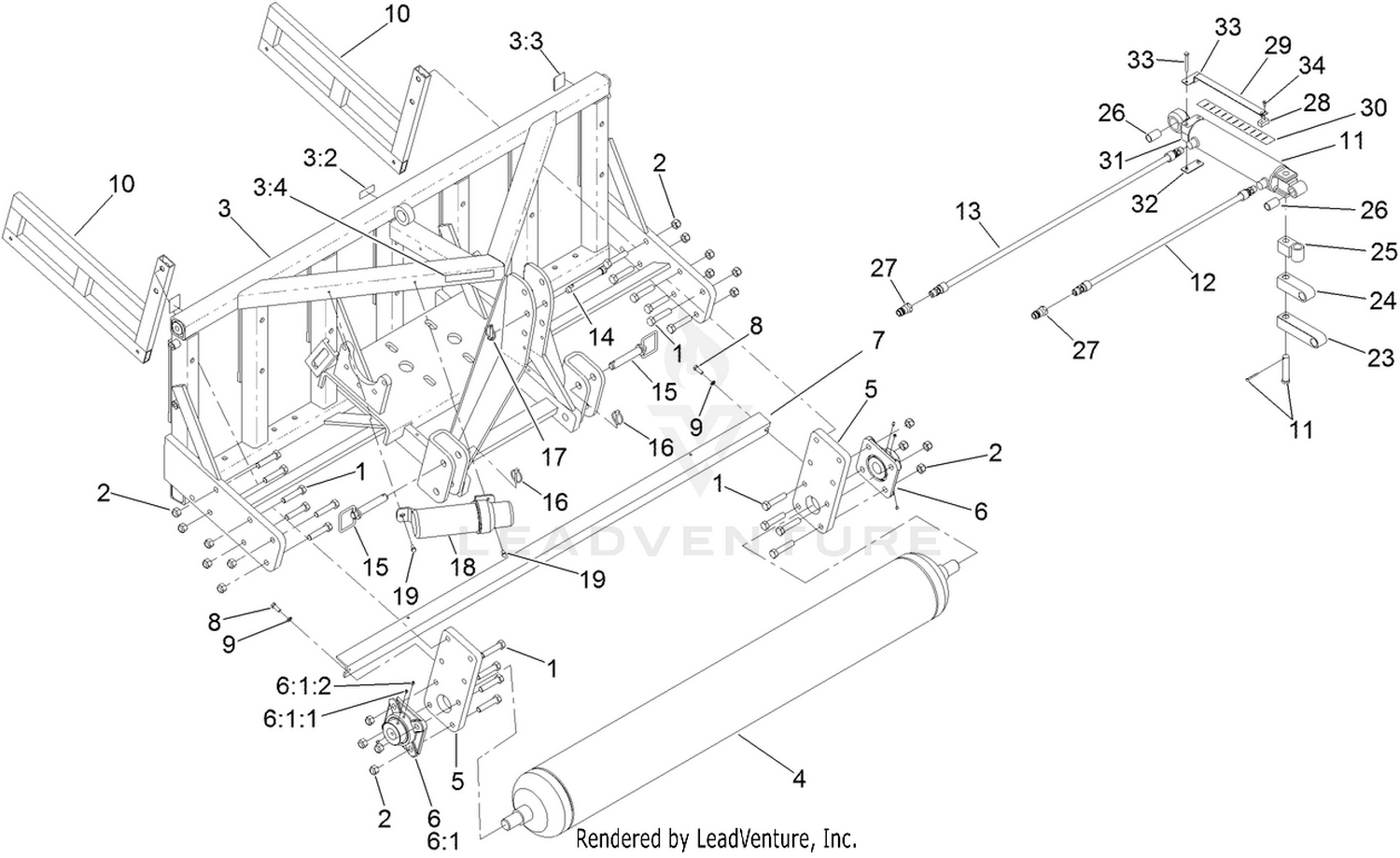 Frame and Roller Assembly
