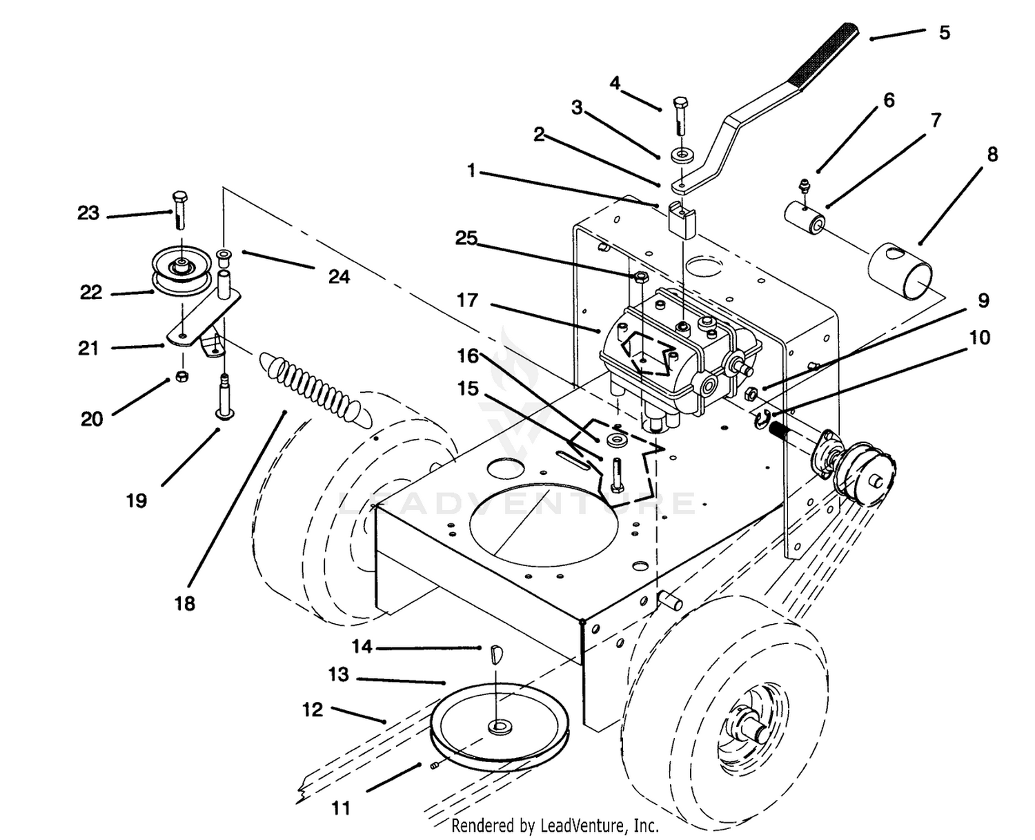 Transmission, Idler, Drive Pulleys  Drive Belts