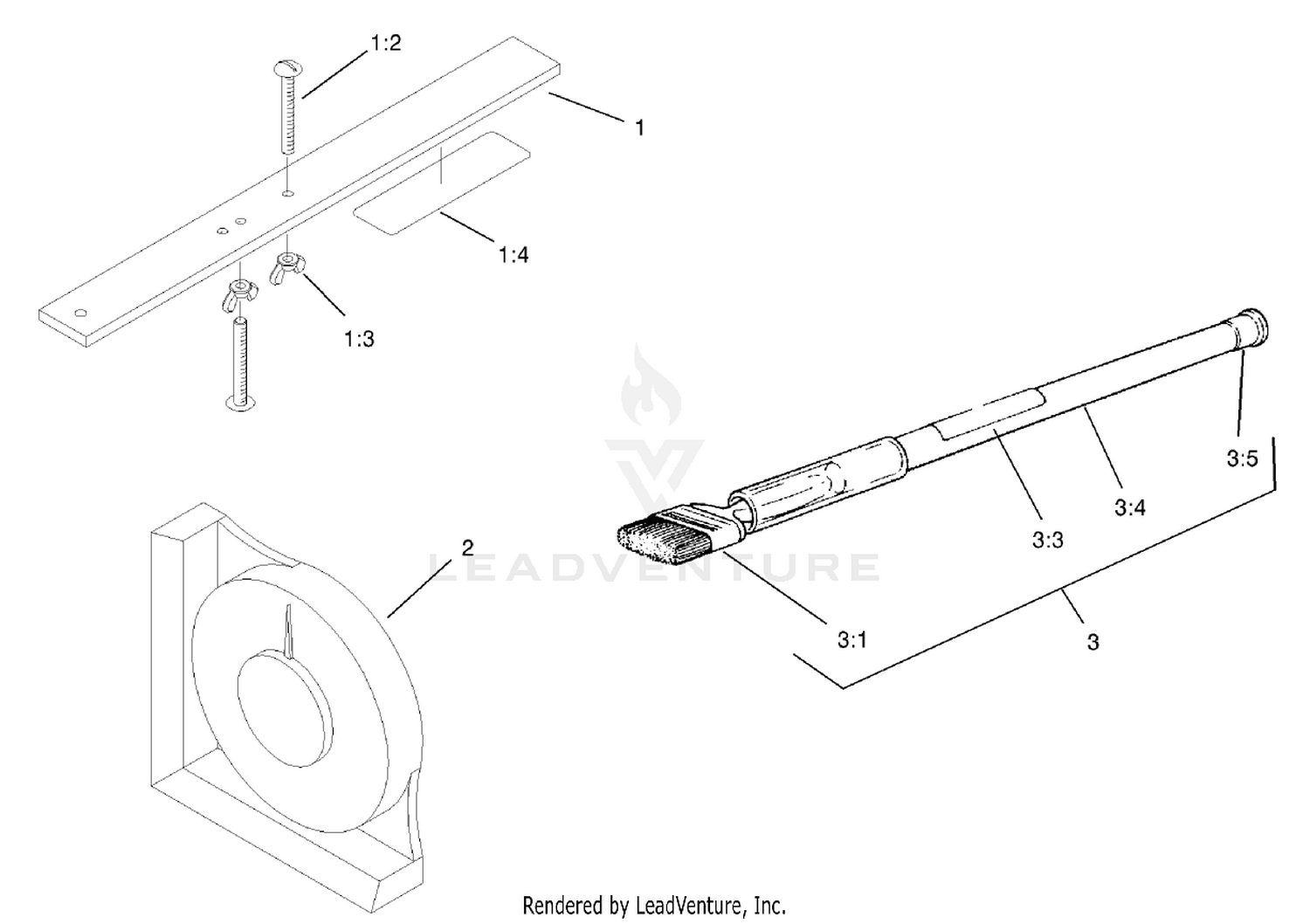 Gauge Bar, Angle Indicator and Handle Assembly